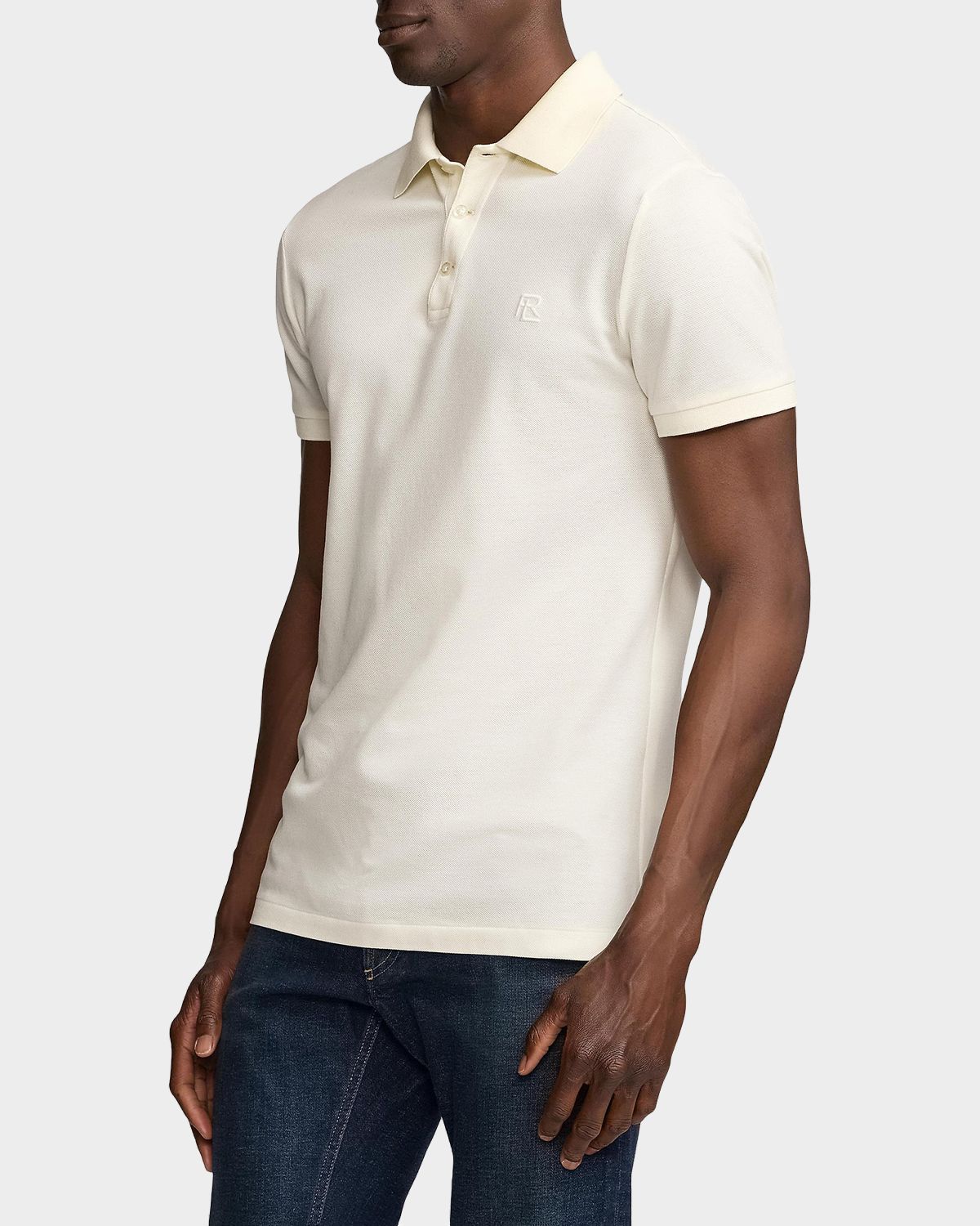 Ralph Lauren Purple Label Men 's RL Pique Polo Shirt | Thumbnail 6