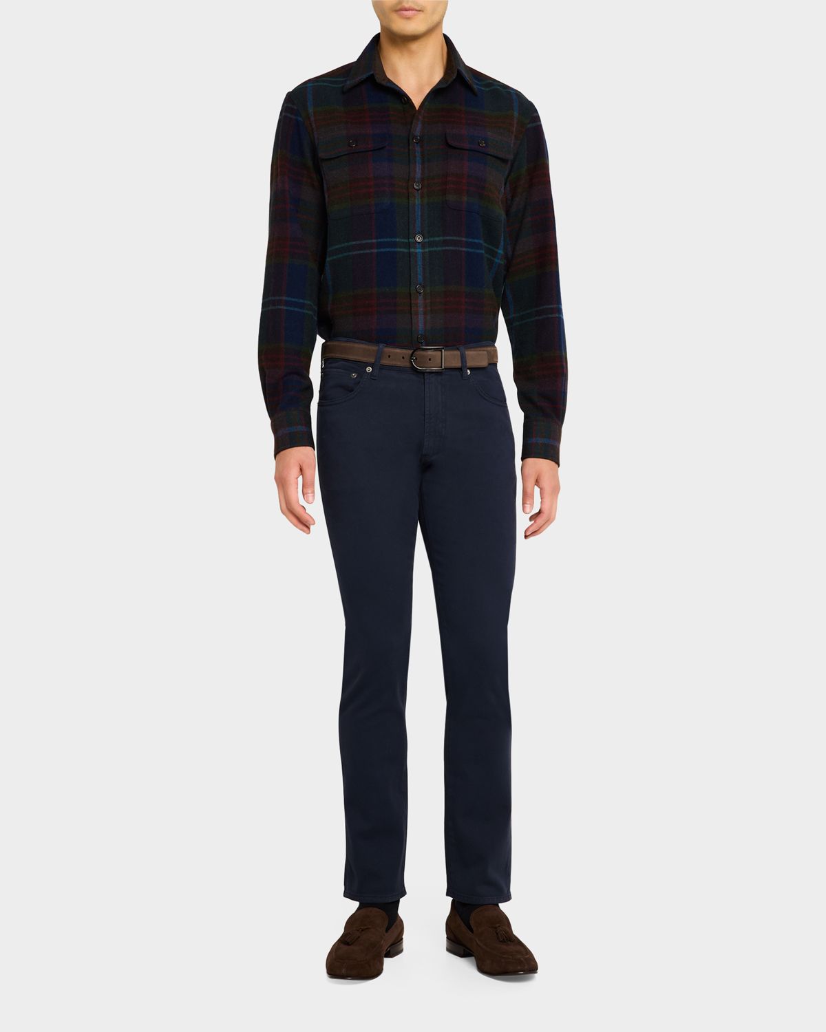 Ralph Lauren Purple Label Men's Sherrington Cashmere Twill Pants