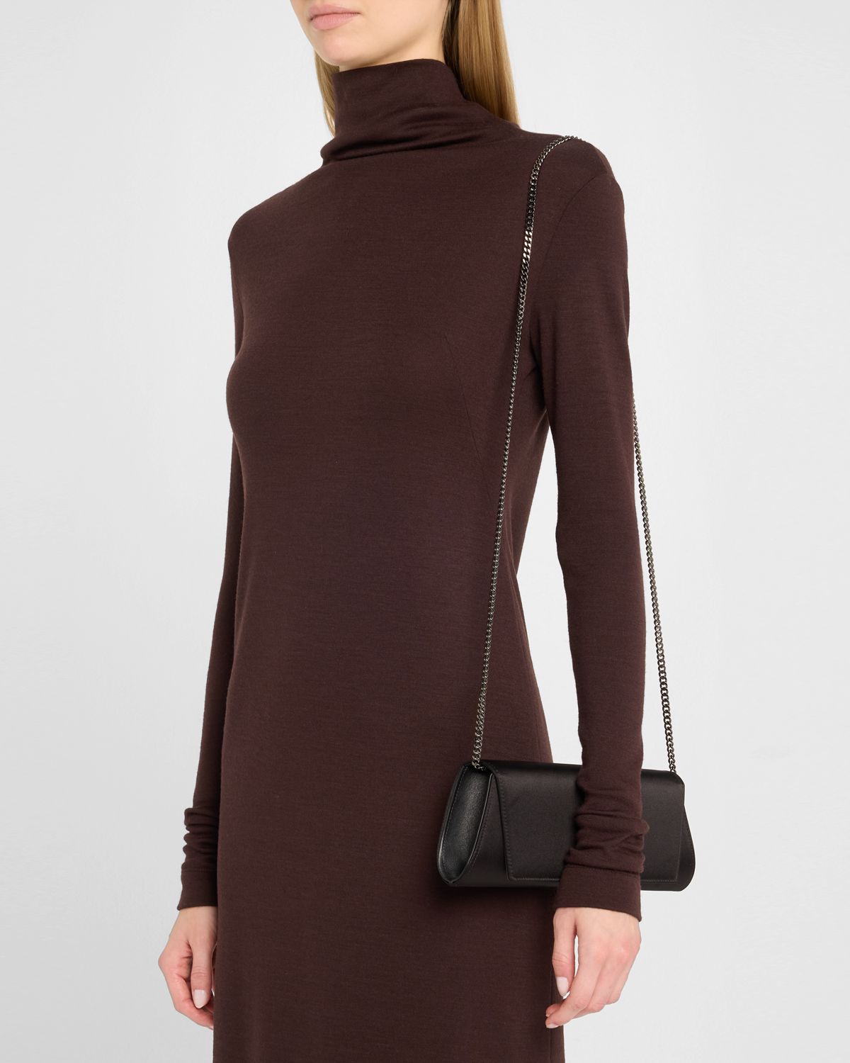 Akris Anouk Small Satin Clutch Bag