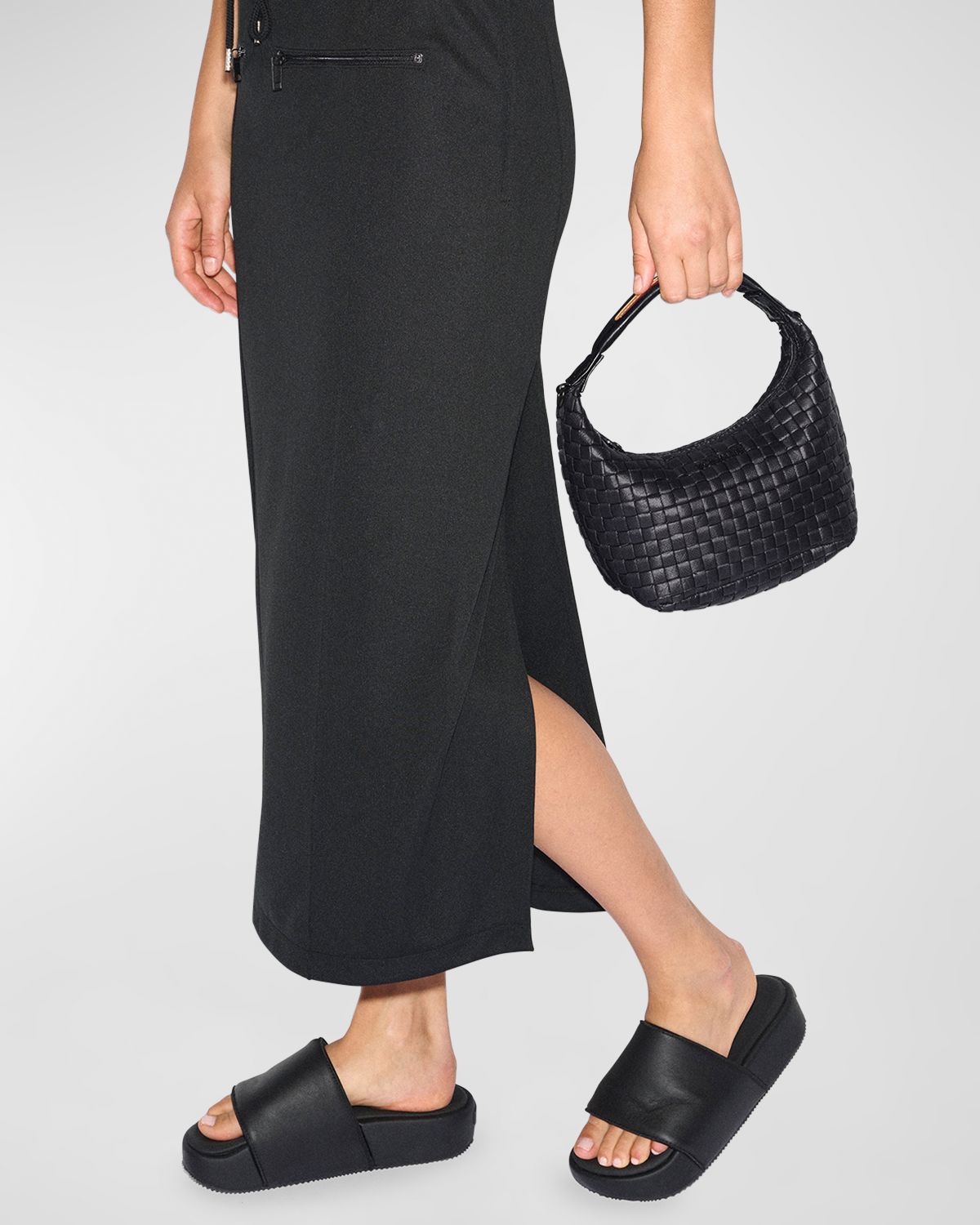 MZ WALLACE Mini Woven Hobo Bag