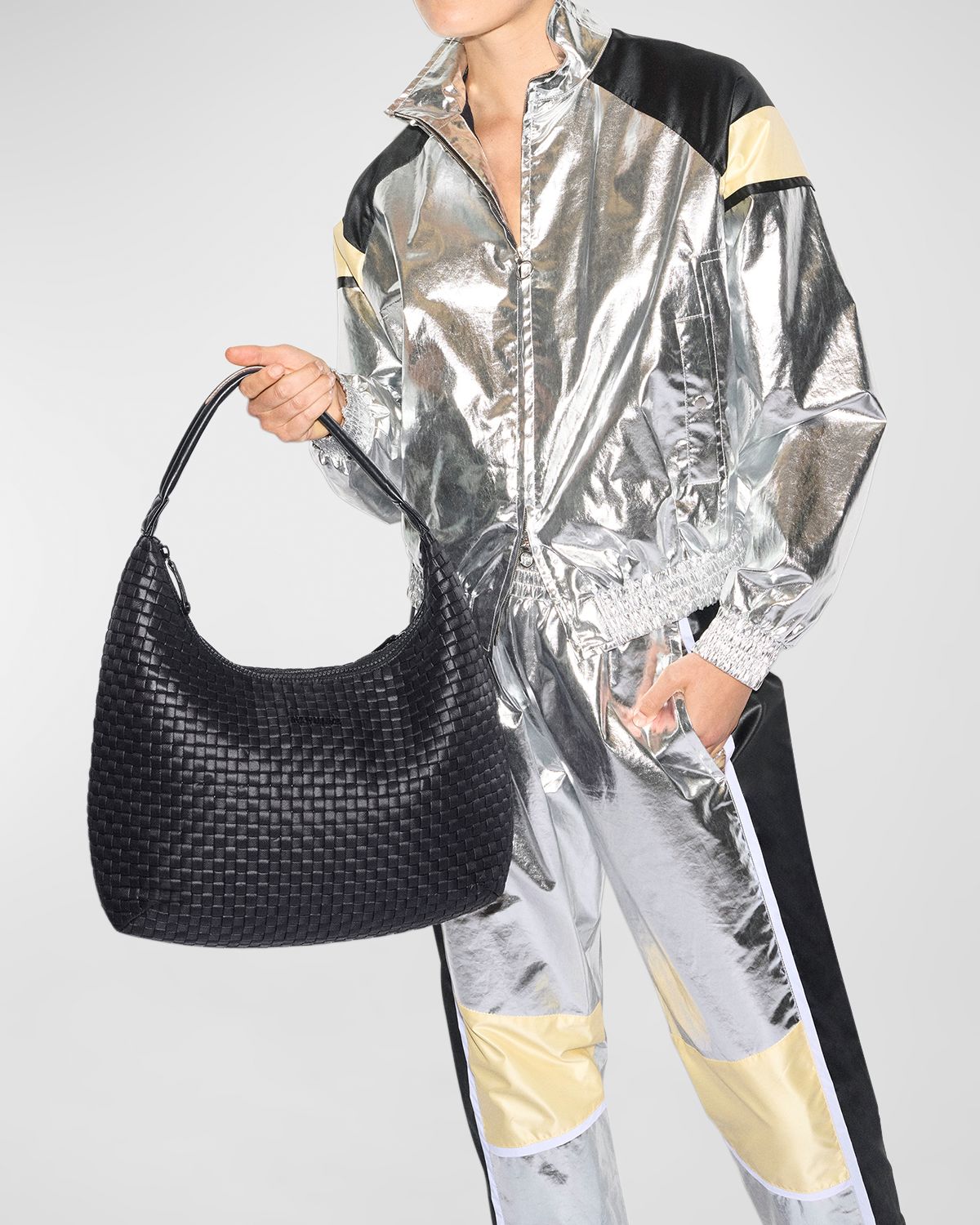 MZ WALLACE Large Woven Shoulder Bag