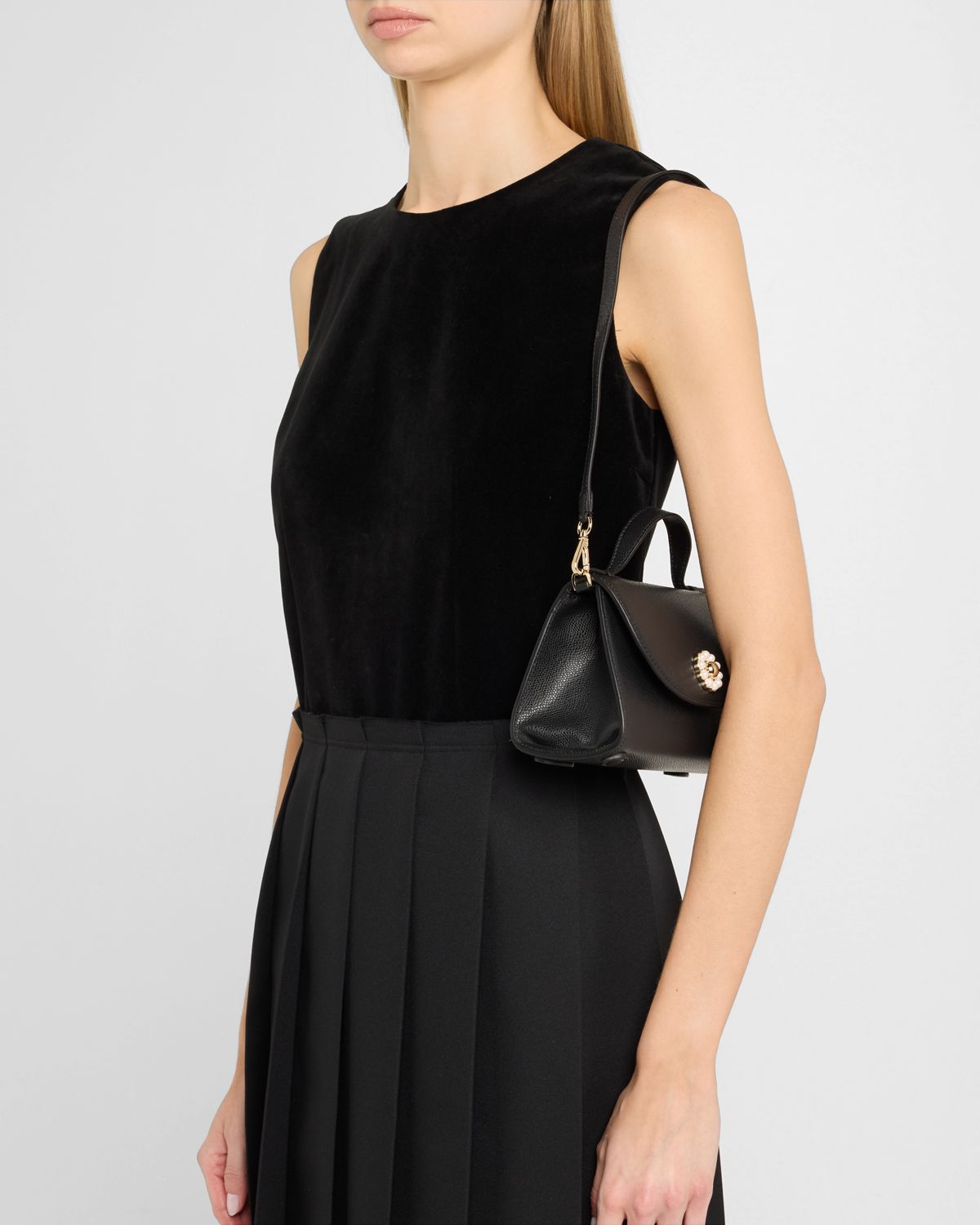 Simone Rocha Valentine Pochette Leather Shoulder Bag