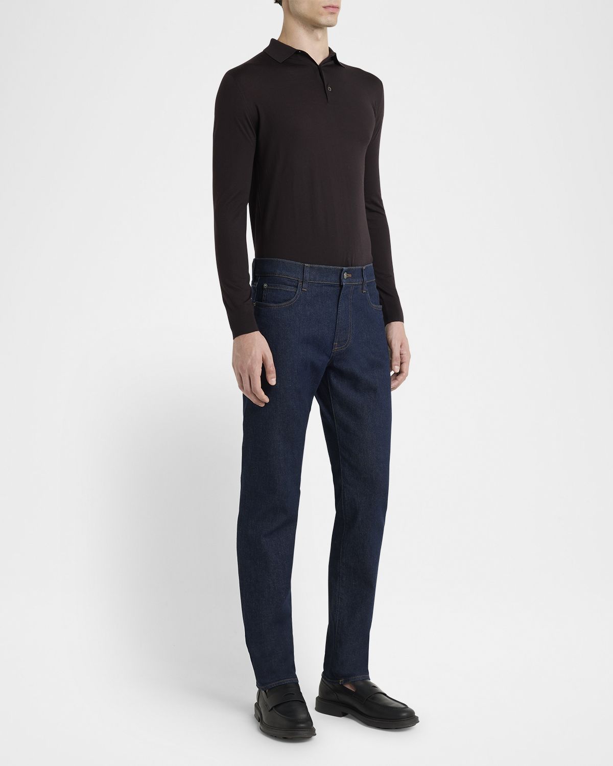 Loro Piana Men 's Quarona Kurashiki Slim Denim Trousers