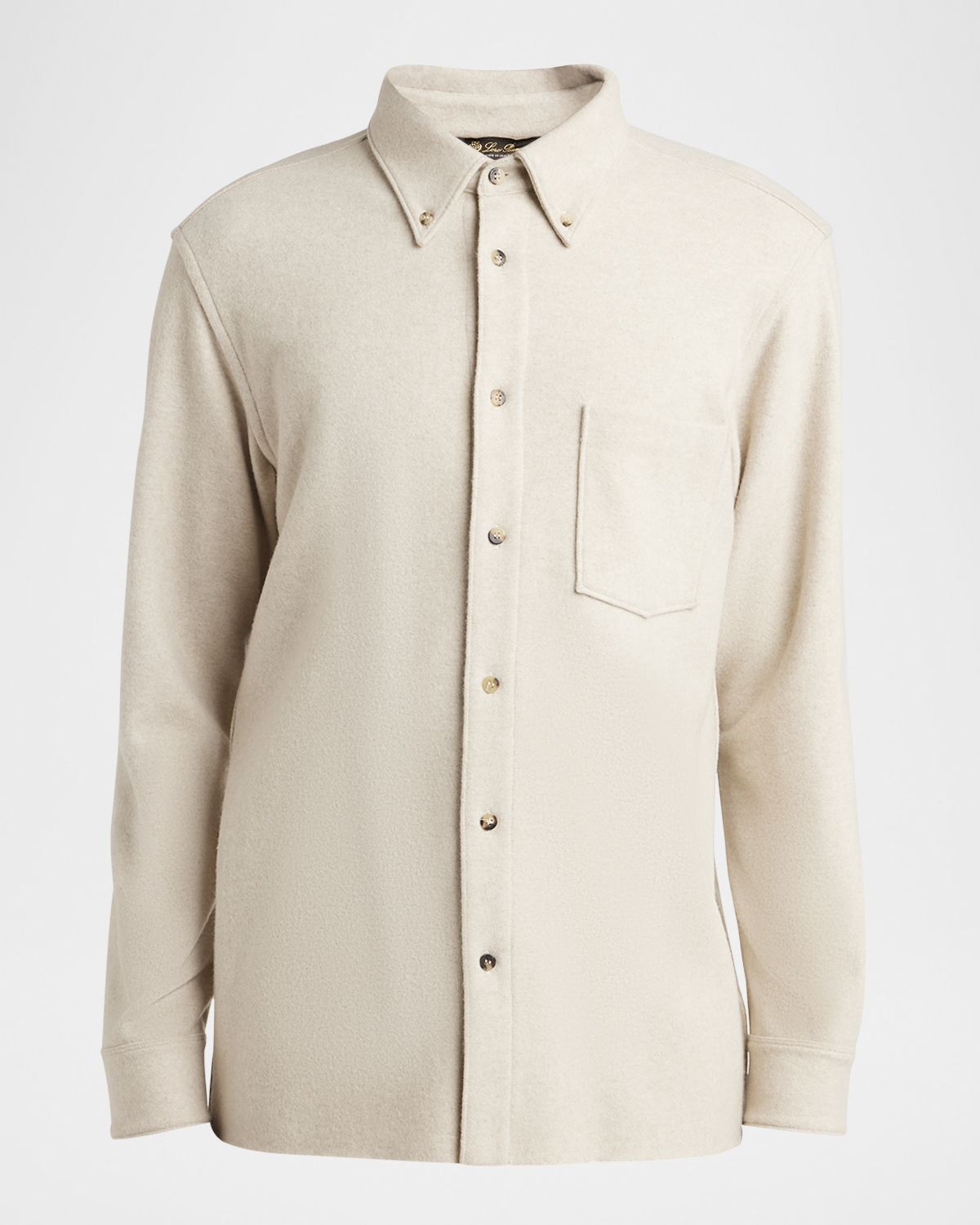 Loro Piana Men 's Breia Wool and Cashmere Jersey Overshirt