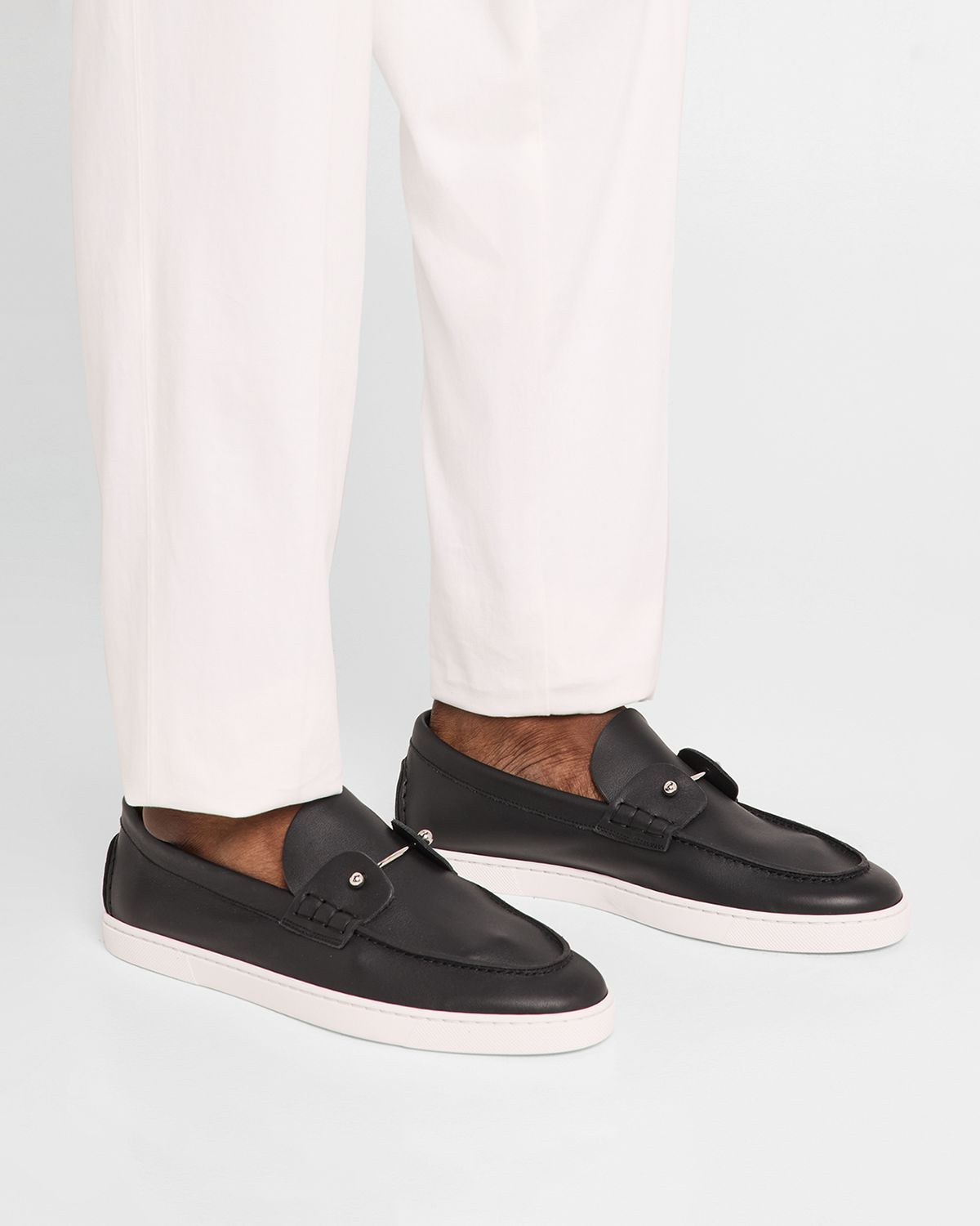 Christian Louboutin Men 's Chambeliboat Leather Loafers