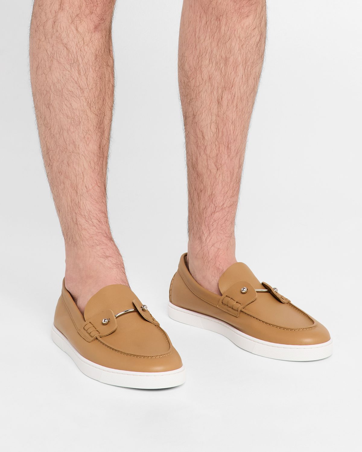 Christian Louboutin Men 's Chambeliboat Leather Loafers