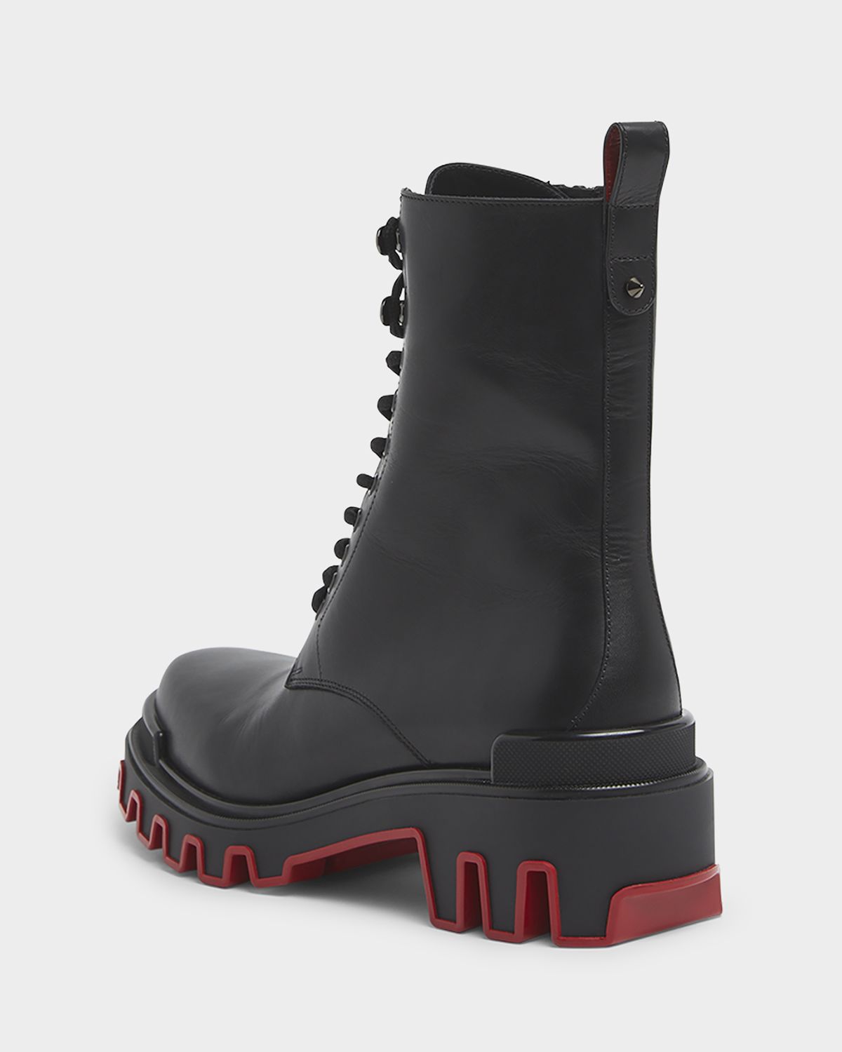 Christian Louboutin Men's Trott Dune Lugged Leather Combat Boots