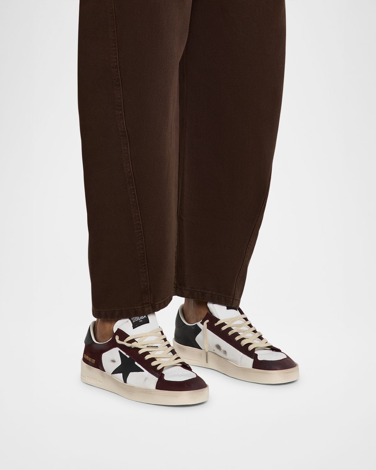 Golden Goose Men 's Stardan Leather Low-Top Sneakers