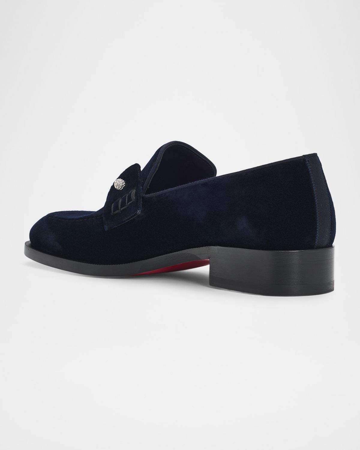 Christian Louboutin Men 's Chambelimoc Night Strass Velvet Loafers | Thumbnail 6 Christian Louboutin Men 's Chambelimoc Night Strass Velvet Loafers | Thumbnail 6