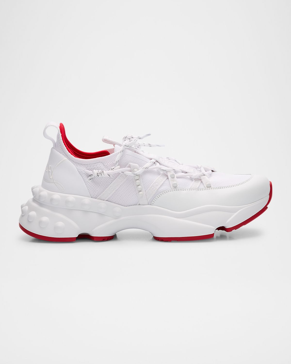 Christian Louboutin Men 's Trailnrun Knit Runner Sneakers