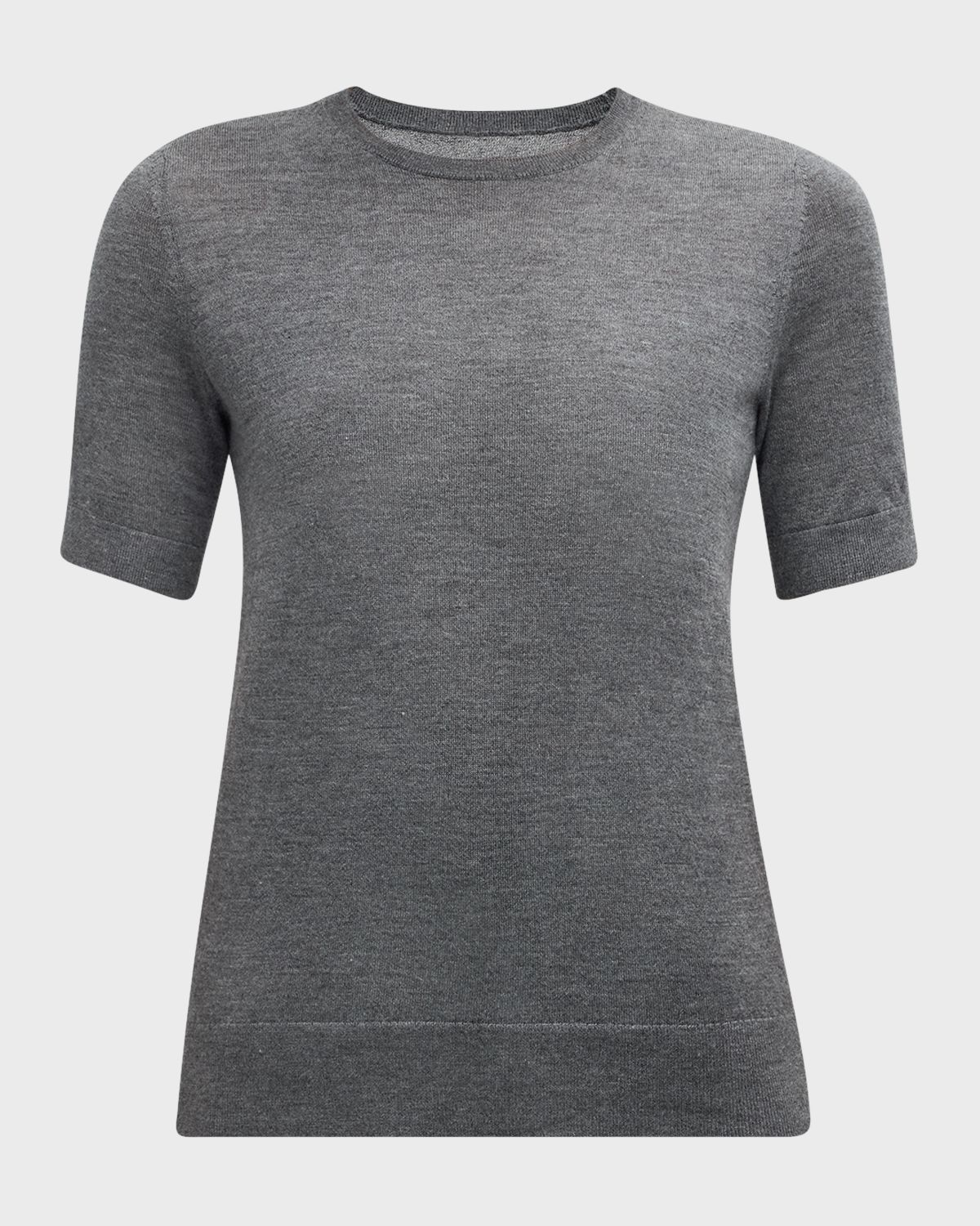 Neiman Marcus Cashmere Collection Superfine Cashmere Crop Sweater | Thumbnail 8