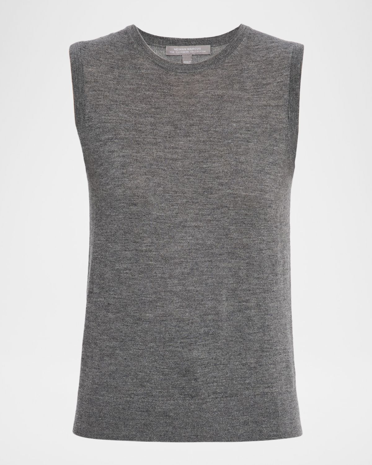 Neiman Marcus Cashmere Collection Superfine Cashmere Sleeveless Shell | Thumbnail 6 Neiman Marcus Cashmere Collection Superfine Cashmere Sleeveless Shell | Thumbnail 6