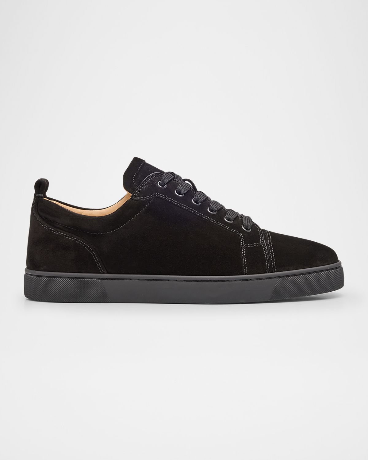 Christian Louboutin Men 's Louis Junior Suede Low-Top Sneakers