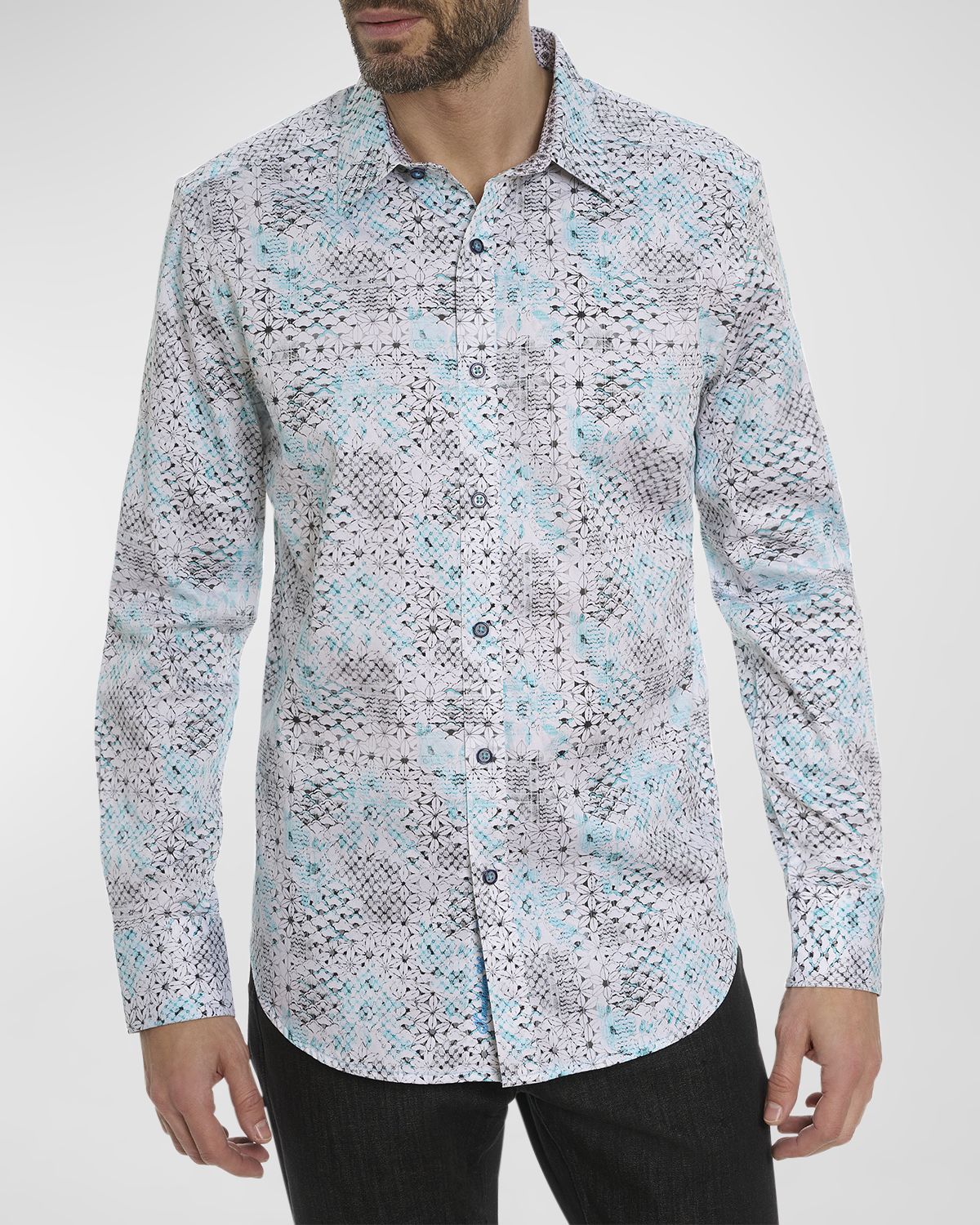 Robert Graham Men 's Hendriks Floral Sport Shirt