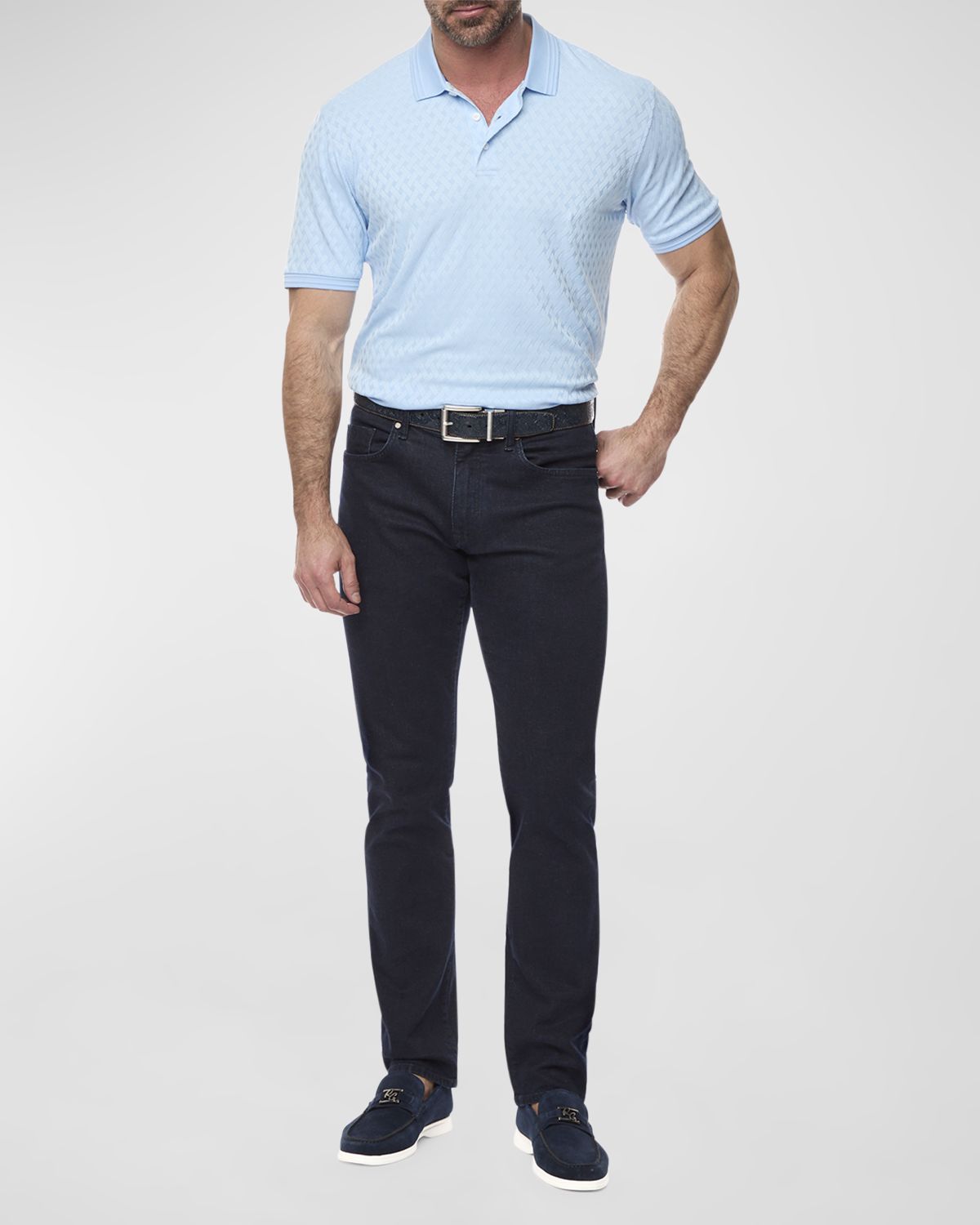 Robert Graham Men 's Elias 2 Knit Polo Shirt