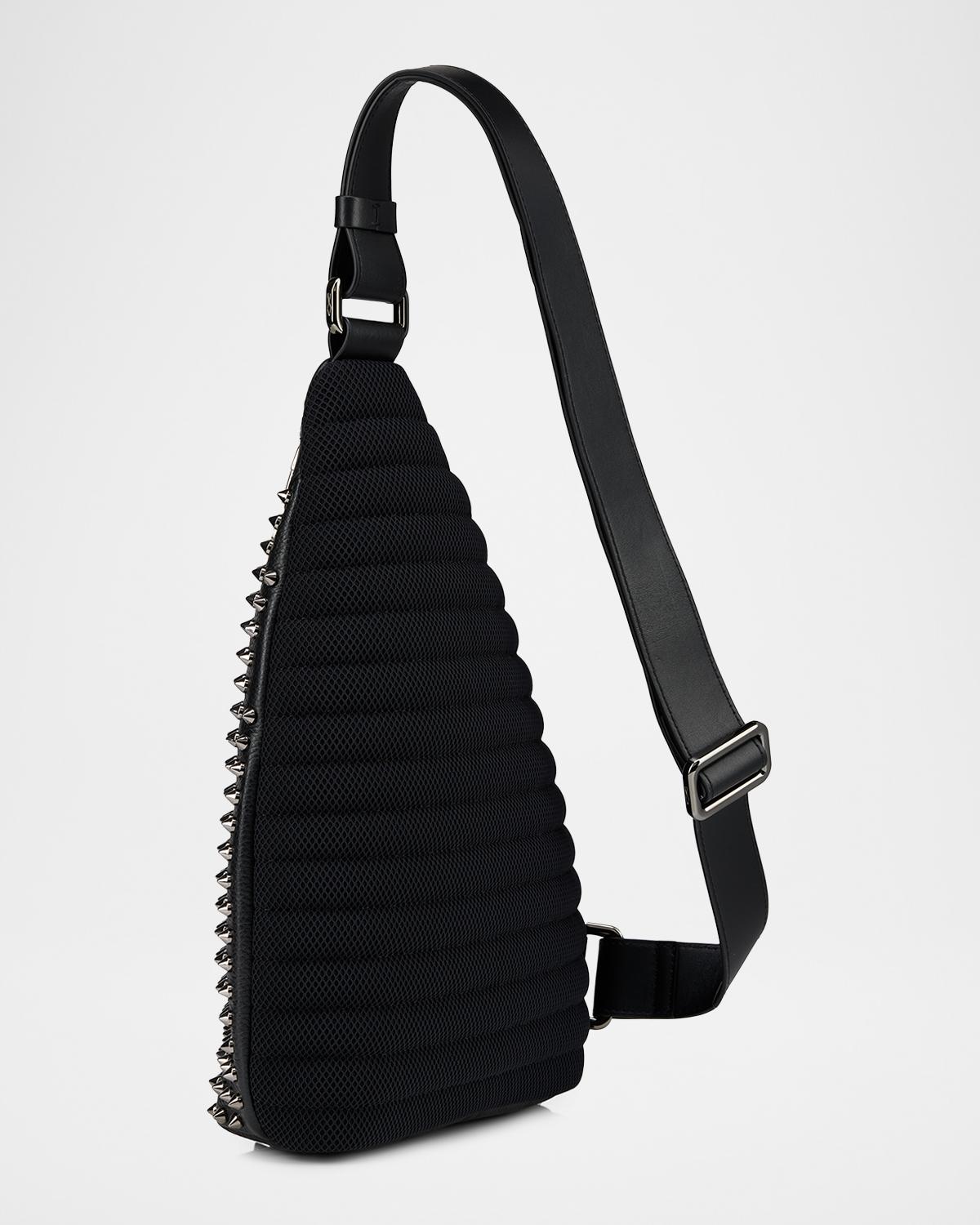 Christian Louboutin Men's Funky Leather Empire Spikes Sling Bag | Thumbnail 3 Christian Louboutin Men's Funky Leather Empire Spikes Sling Bag | Thumbnail 3