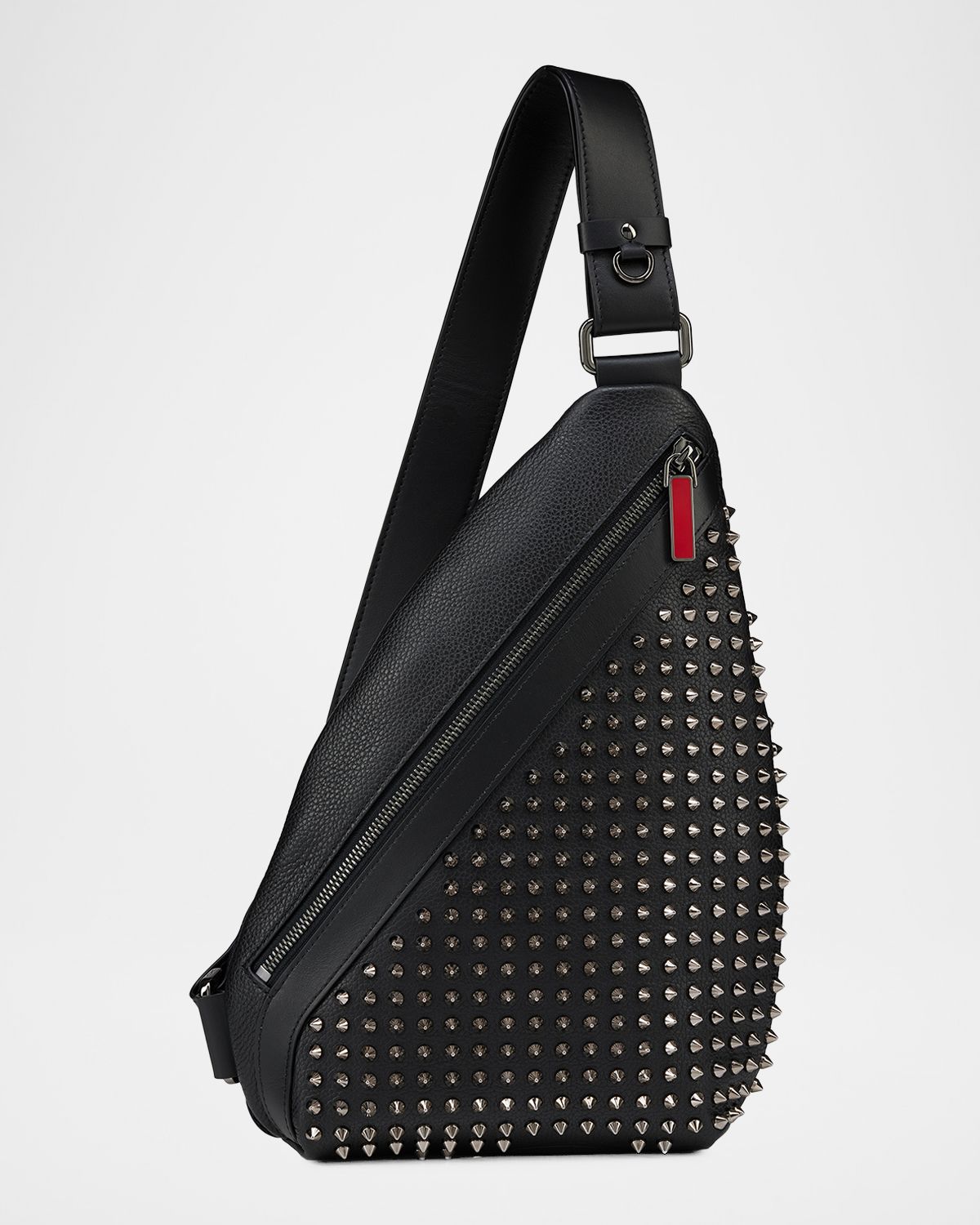 Christian Louboutin Men 's Funky Leather Empire Spikes Sling Bag | Thumbnail 6 Christian Louboutin Men 's Funky Leather Empire Spikes Sling Bag | Thumbnail 6