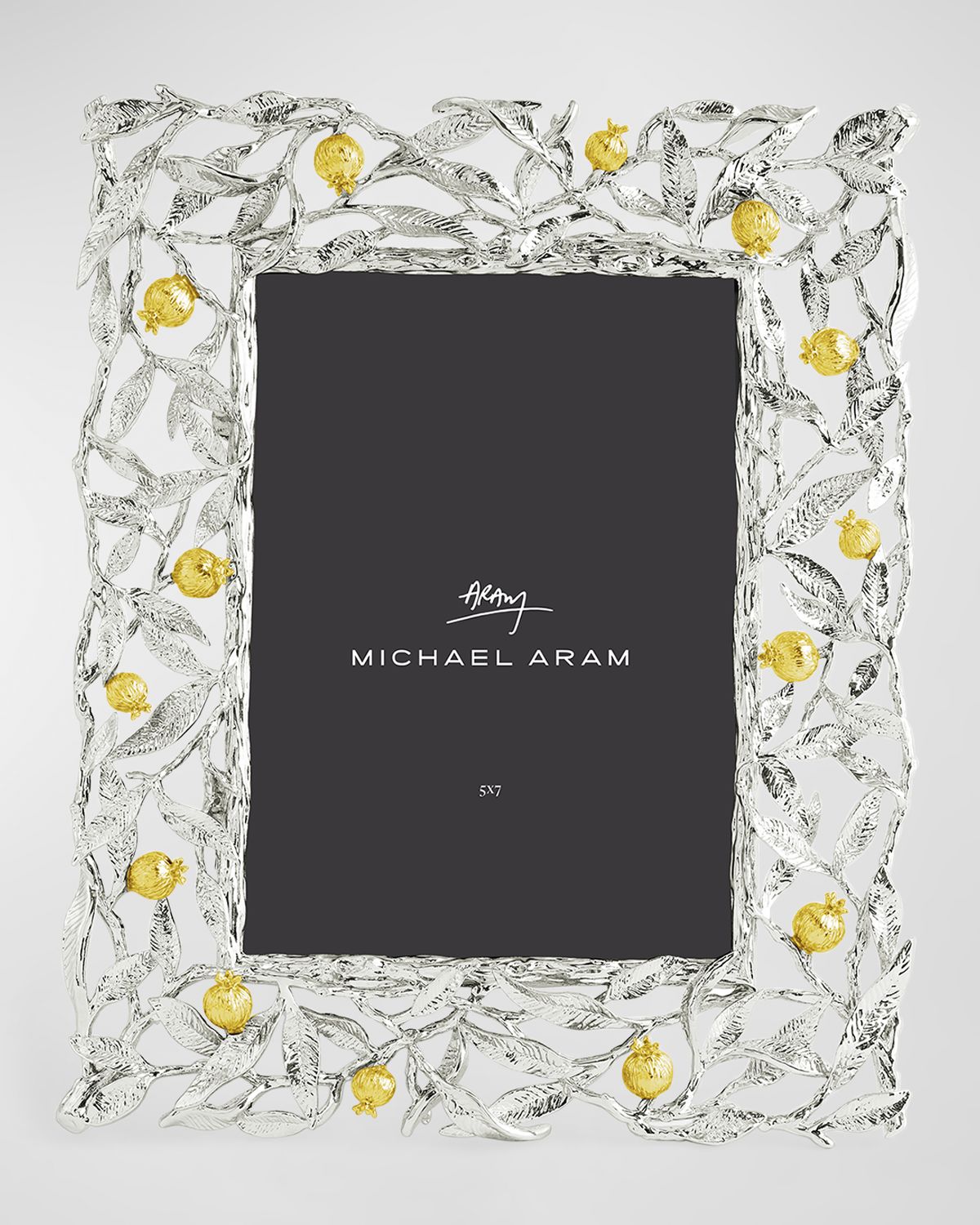 Michael Aram Pomegranate Silver & Gold Picture Frame, 5" x 7"