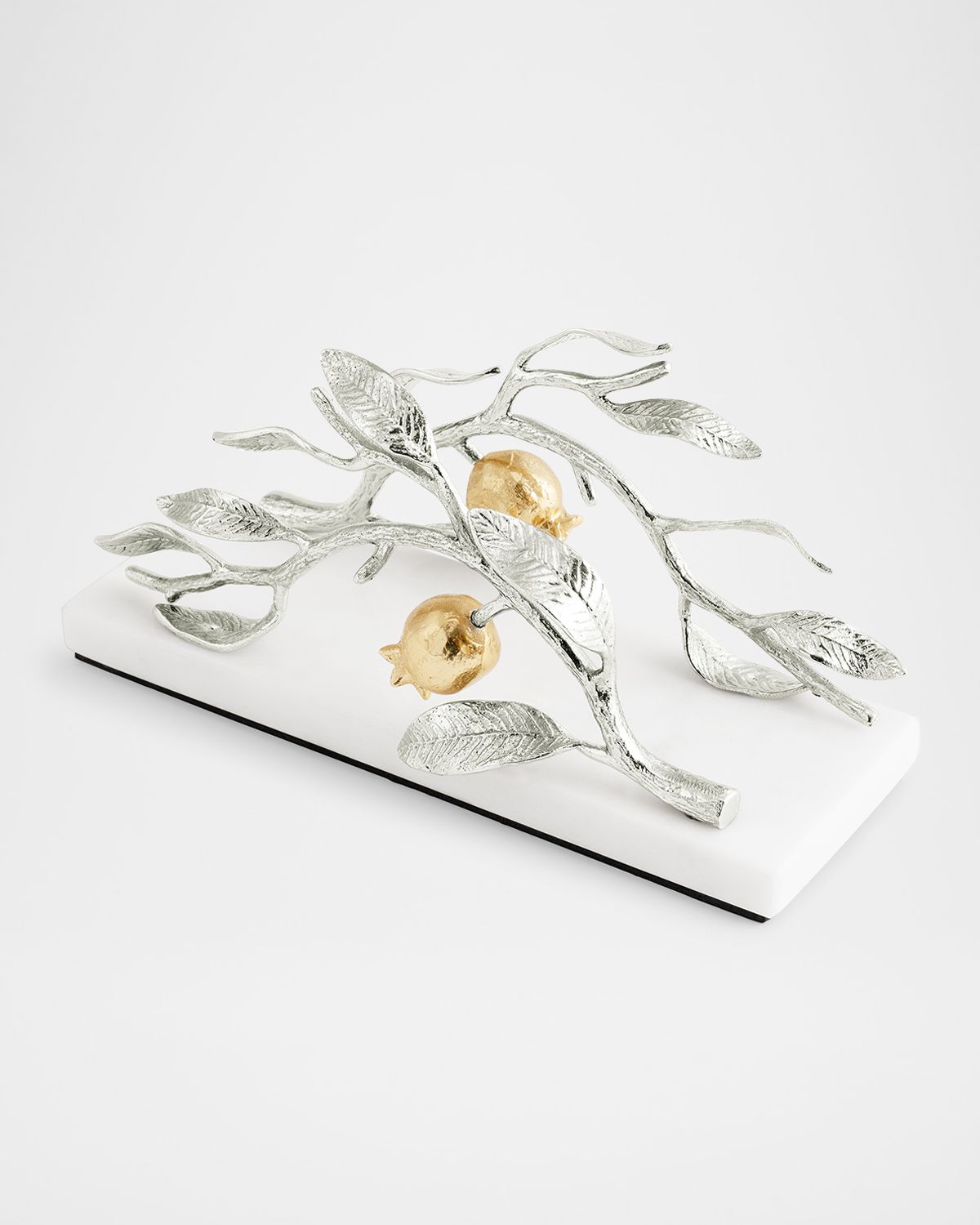Michael Aram Pomegranate Silver & Gold Vertical Napkin Holder | Thumbnail 5