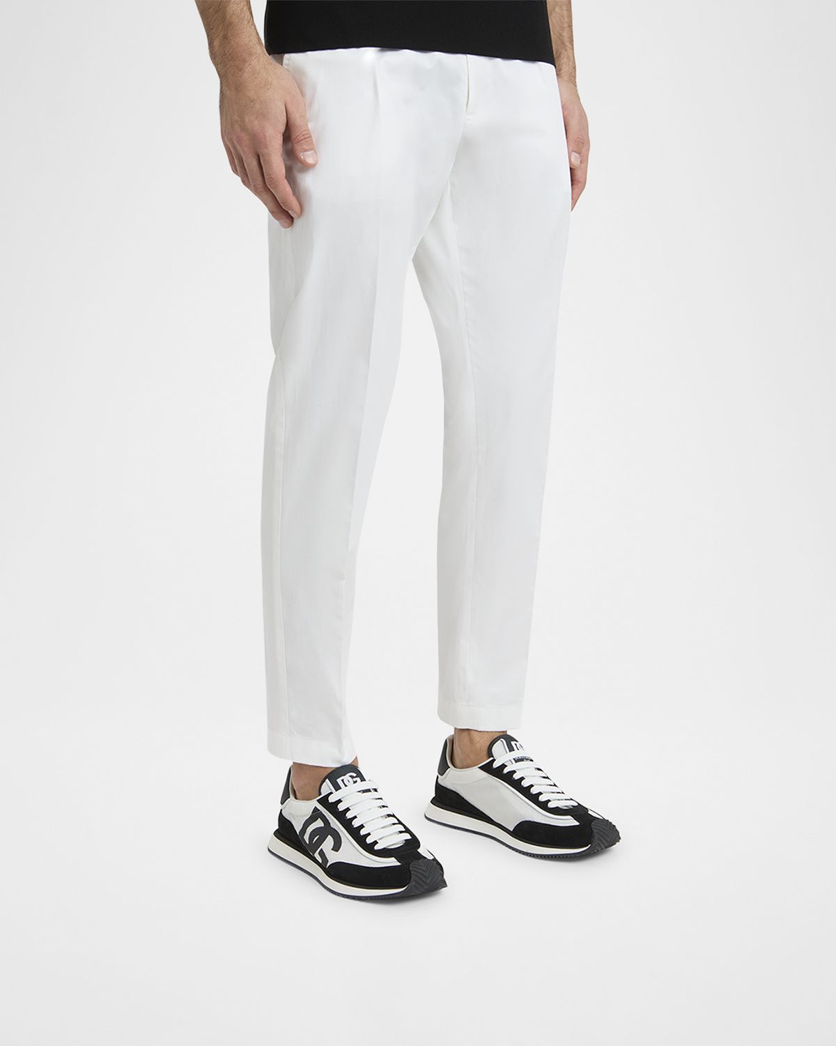 Dolce & Gabbana Men 's Mixed-Material DG Cushion Sneakers