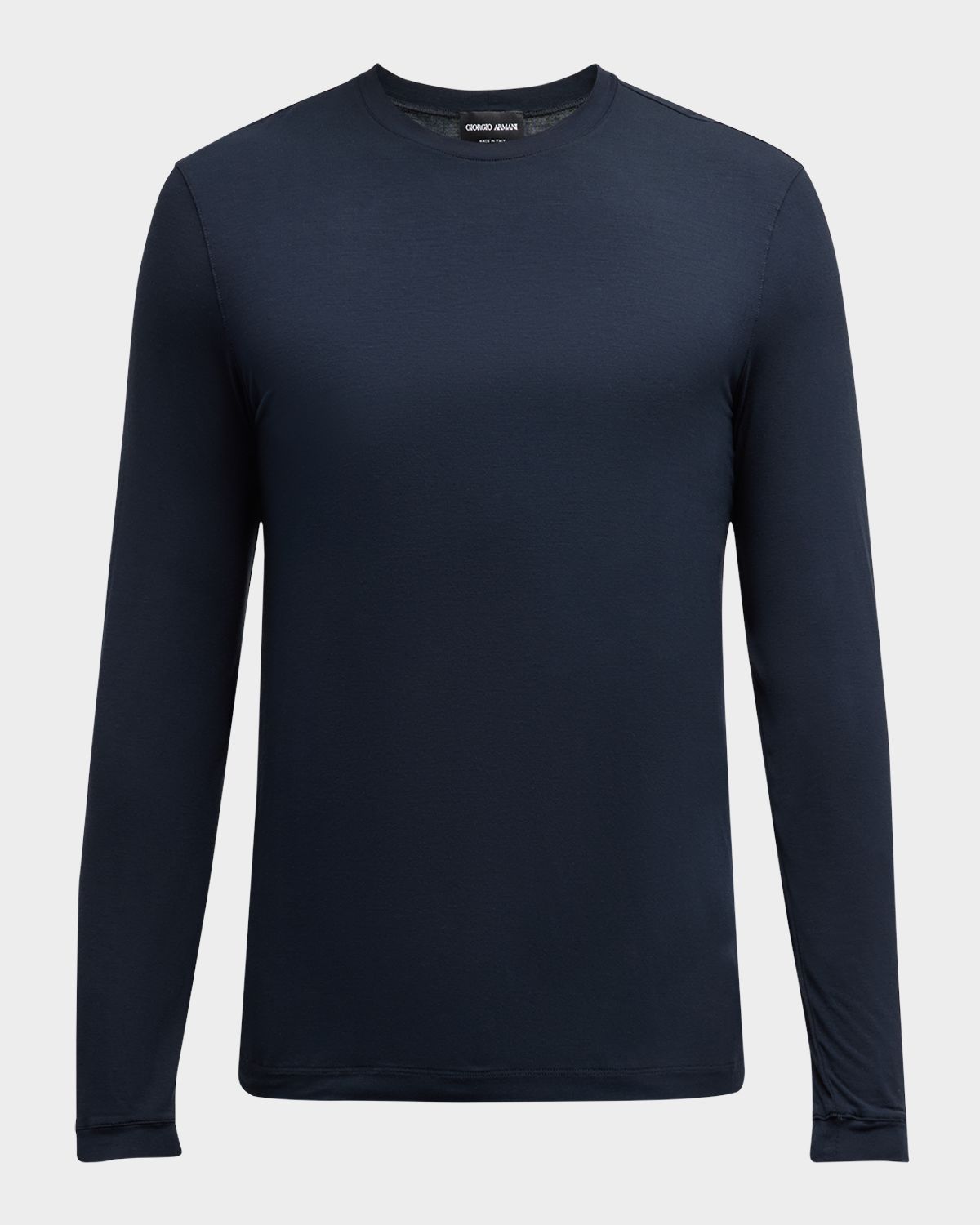 Giorgio Armani Men 's Cotton Long-Sleeve Crewneck T-Shirt