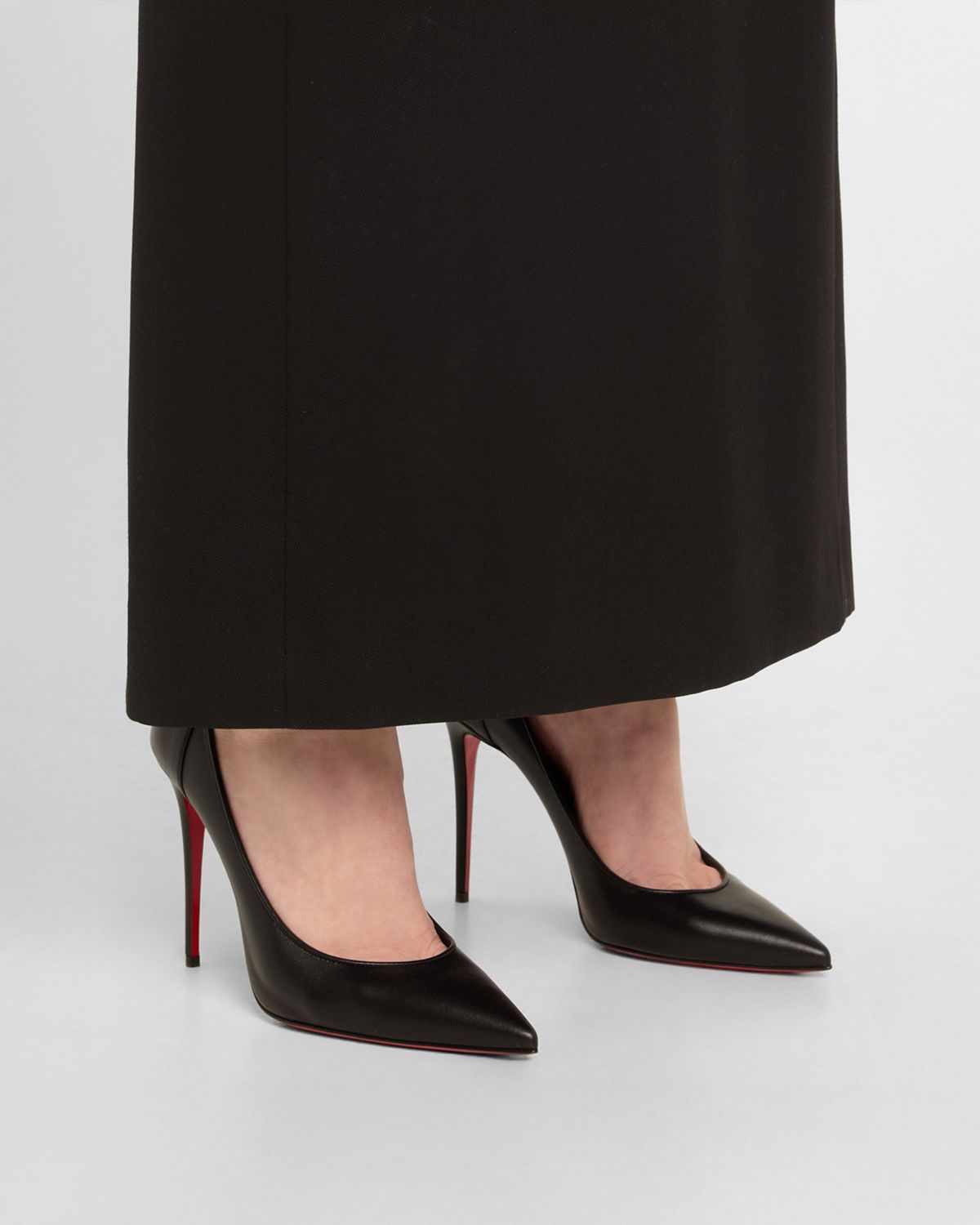 Christian Louboutin 100mm Sporty Kate Leather Pumps