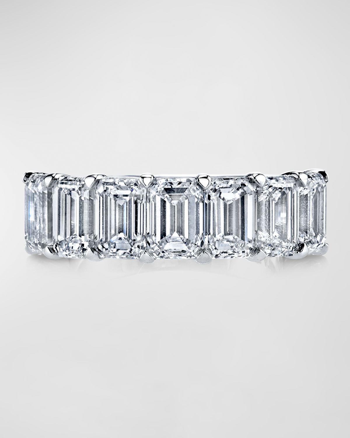 Neiman Marcus Diamonds Platinum 7 Stone Band with Emerald Cut Diamonds, 2.30ct