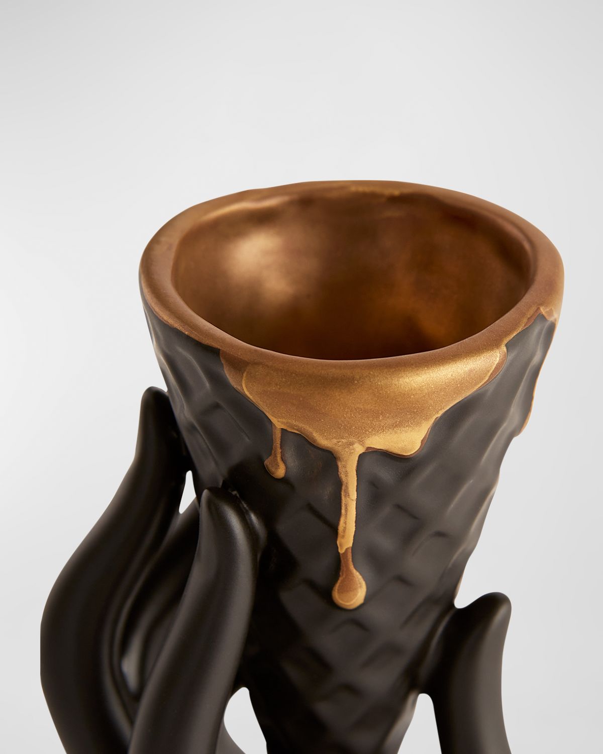 Jonathan Adler Gilded I-Scream Bud Vase