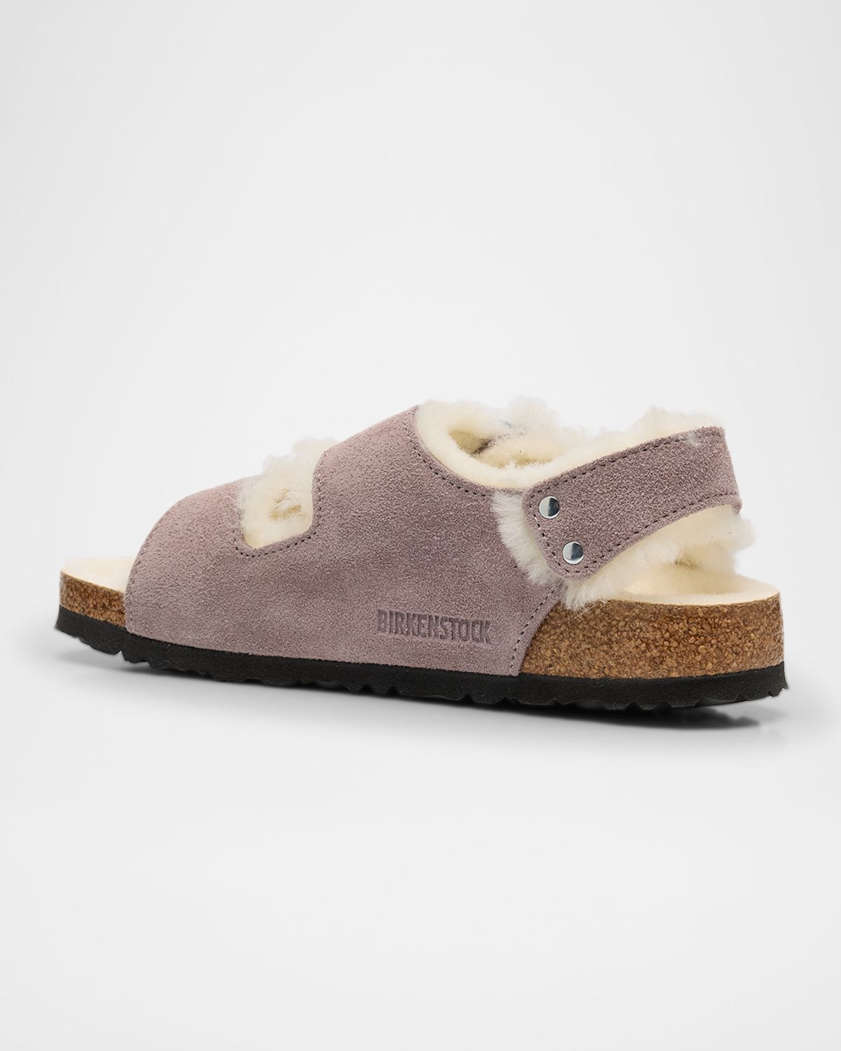 BIRKENSTOCK Milano Suede Shearling Slingback Sandals