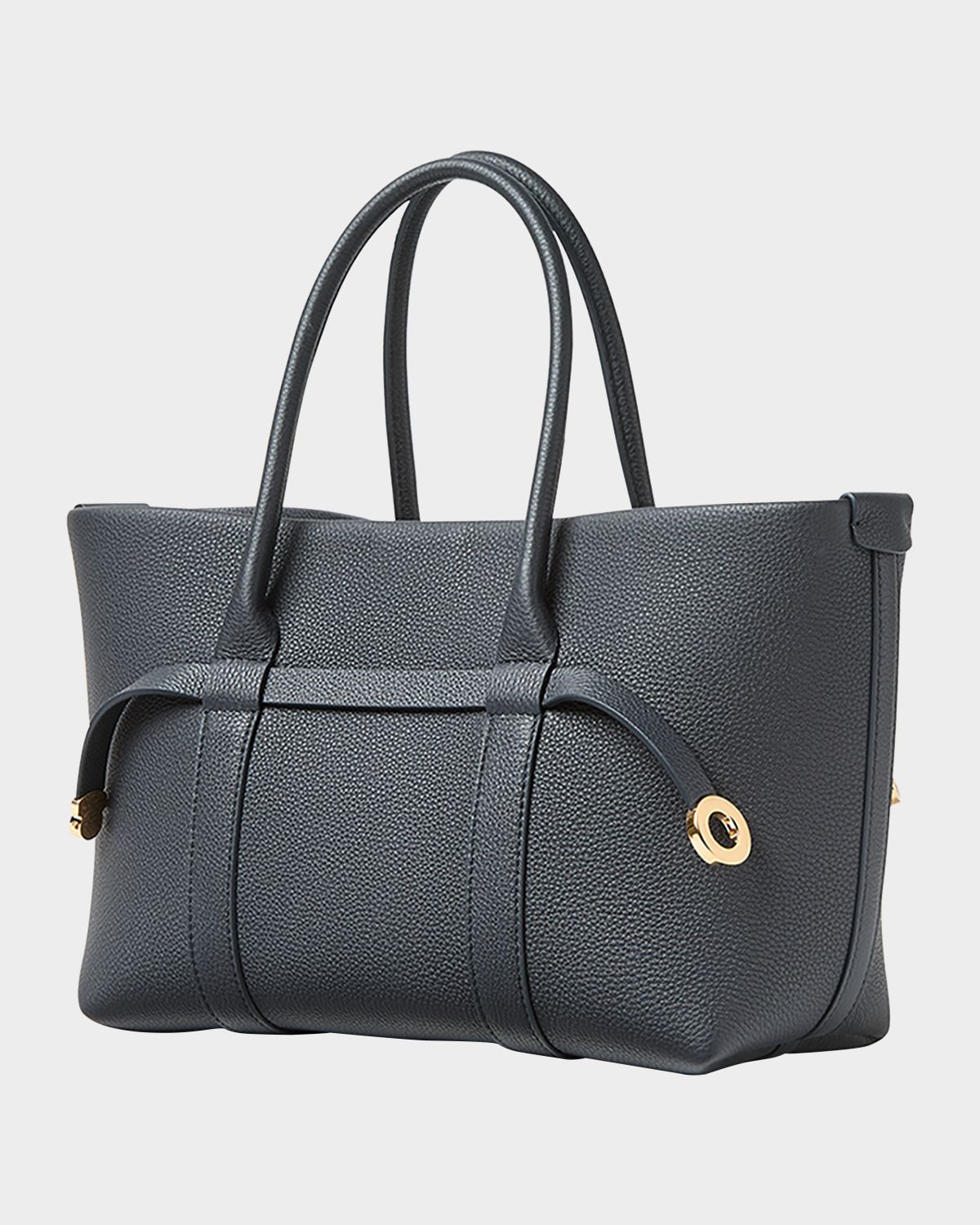 Loro Piana Ghiera Small Leather Shopper Tote Bag