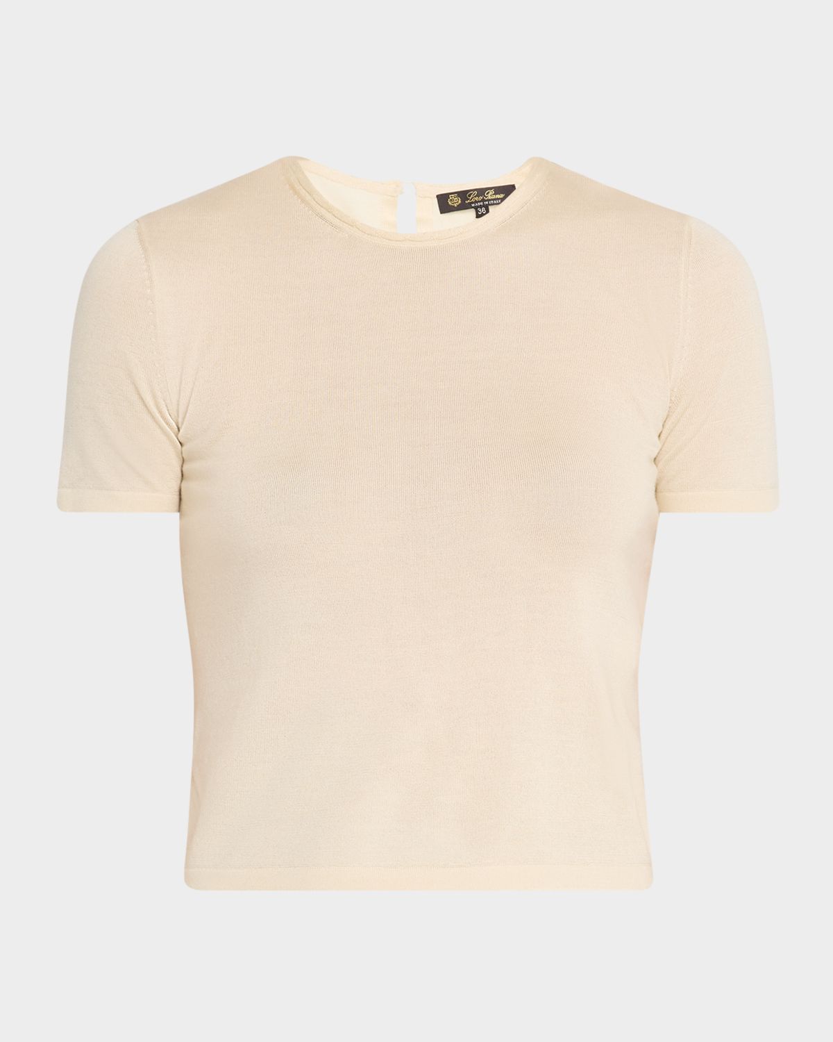Loro Piana Rimella Cashmere-Silk Crewneck Sweater