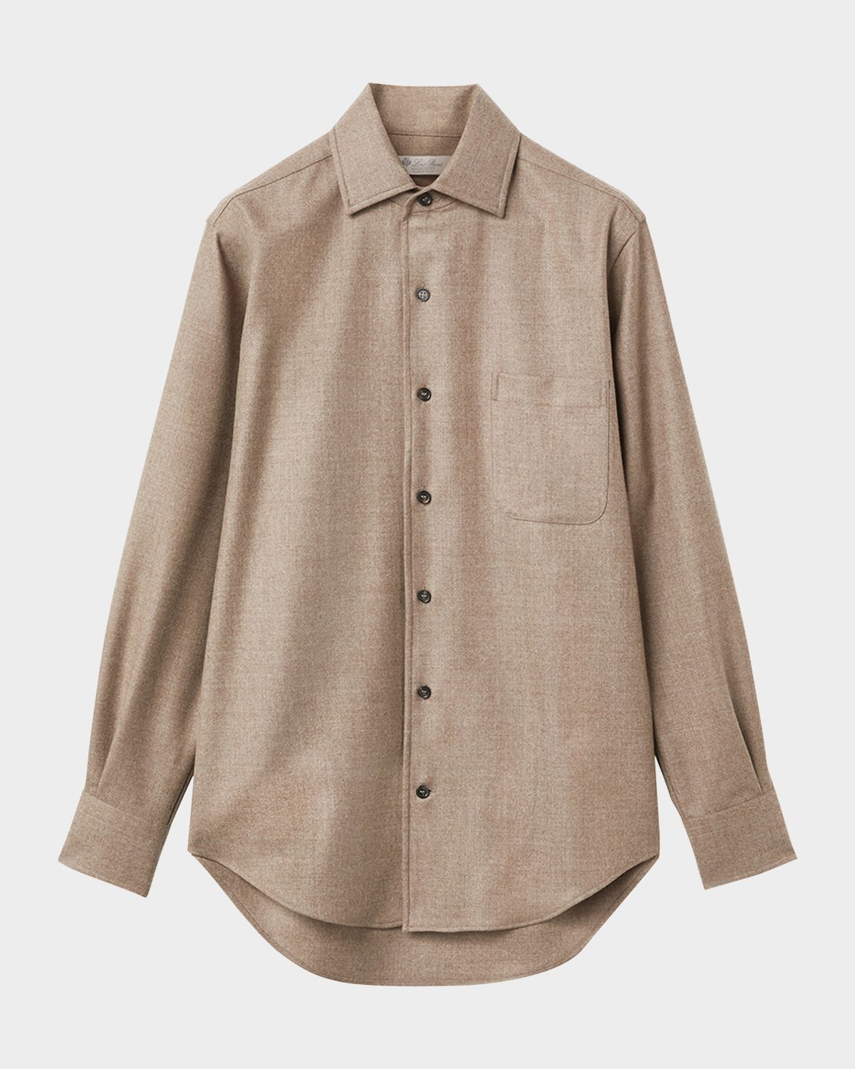 Loro Piana Andre Wool Button-Down Shirt