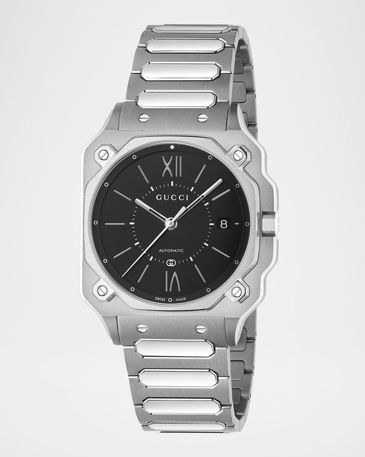 Gucci G-Flat Stainless Steel Bracelet Watch, 36mm