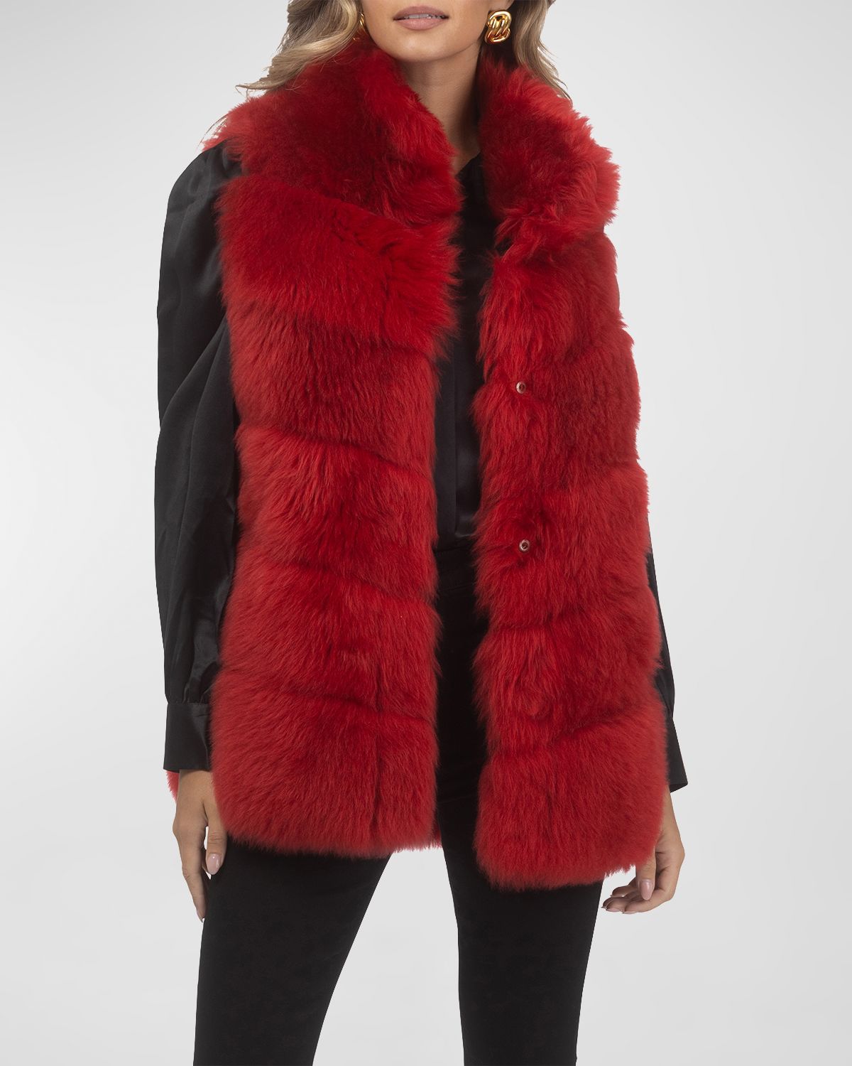 Gorski Reversible Merinillo Lamb Shearling Vest