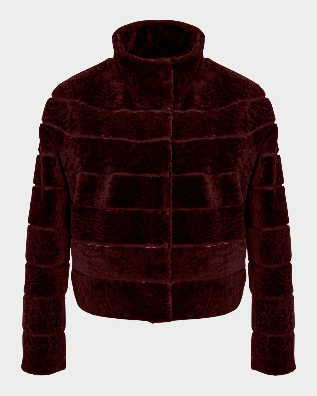 Gorski Reversible Textured Lamb Shearling Jacket