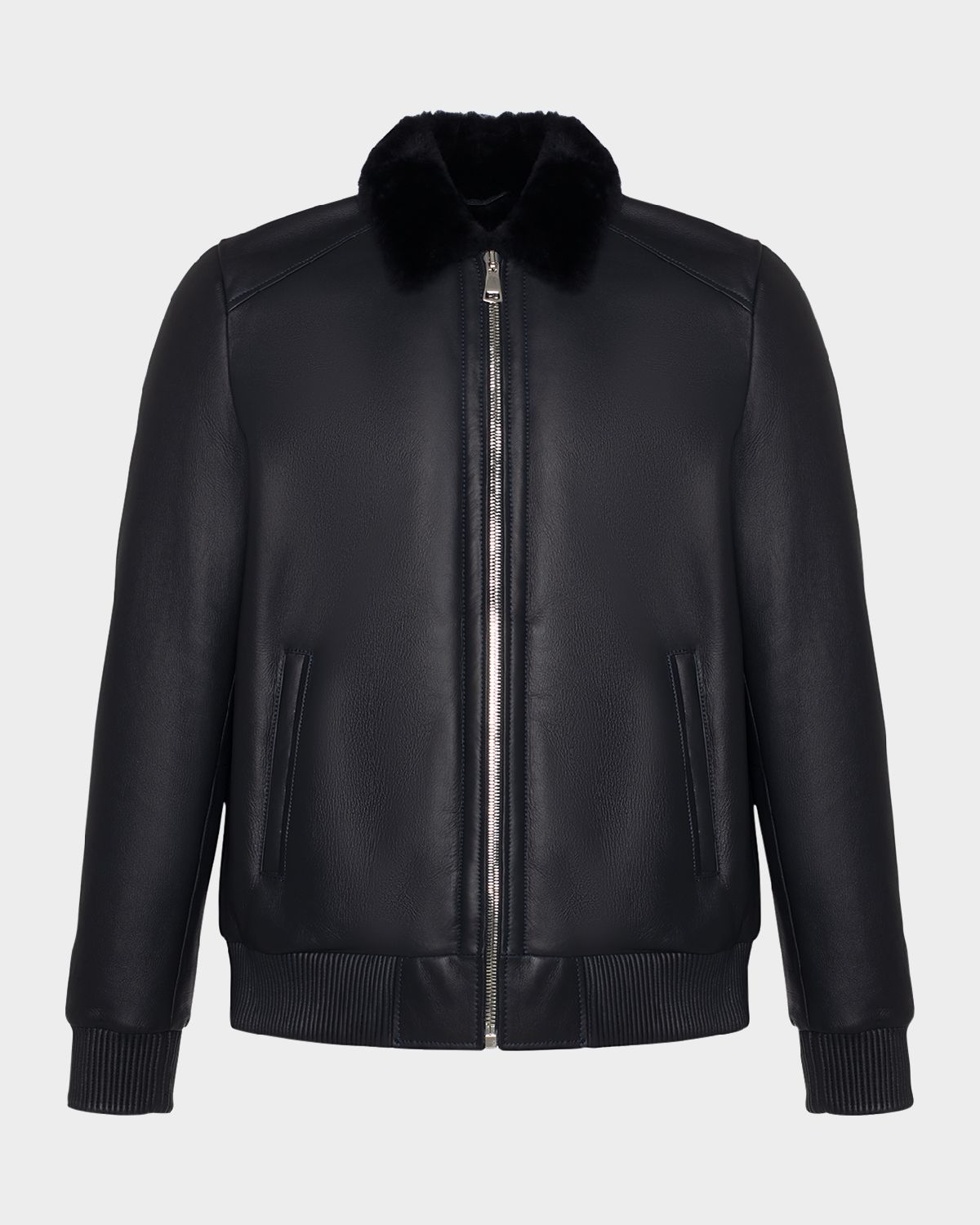 Gorski Men 's Lamb Shearling Bomber Jacket | Thumbnail 7 Gorski Men 's Lamb Shearling Bomber Jacket | Thumbnail 7