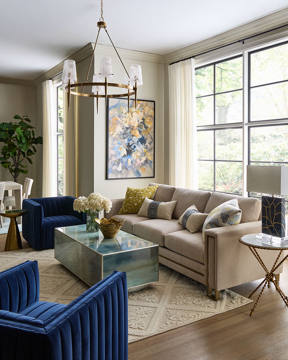 John-Richard Collection Floral Palette I Original Painting by Teng Fei