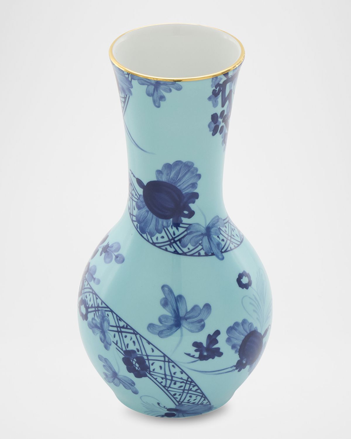 GINORI 1735 Oriente Italiano Tulipano Iris Vase, 8"