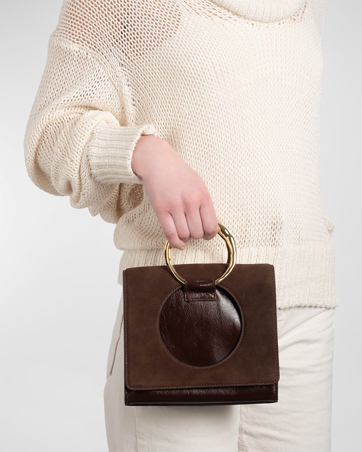 Alexis Bittar The Hunter Convertible Mix Leather Crossbody Bag