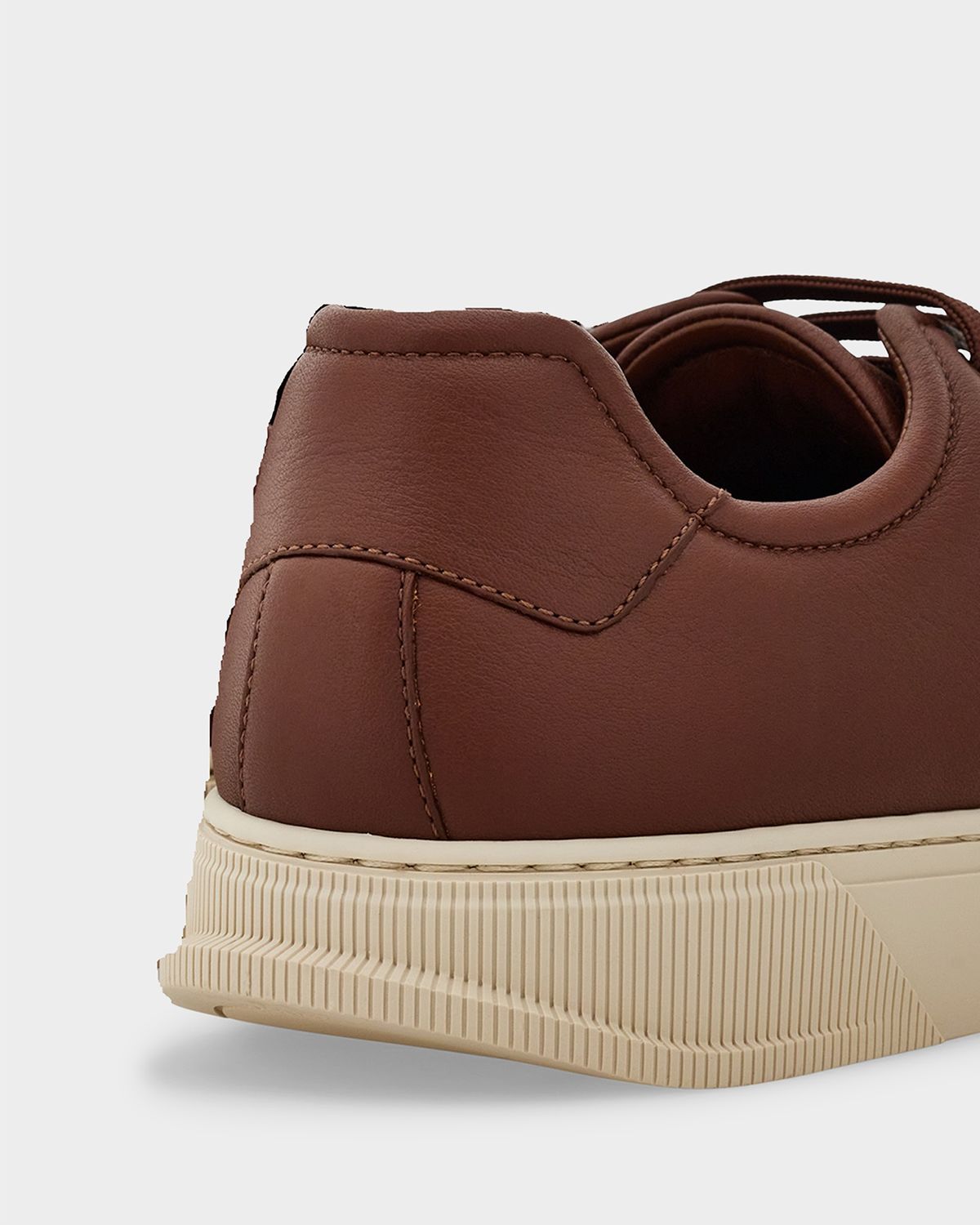 Ferragamo Men 's Bruce Deerskin Leather Low-Top Sneakers