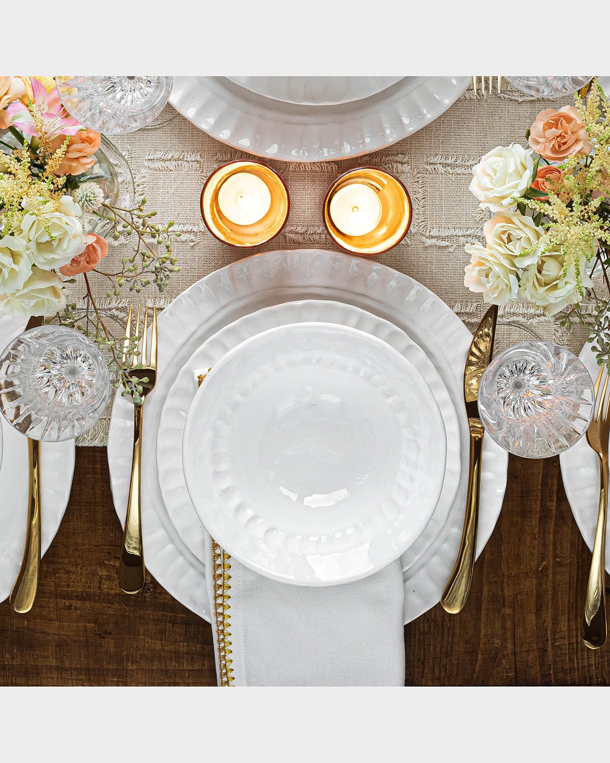 Vietri Pietra Serena Salad Plate