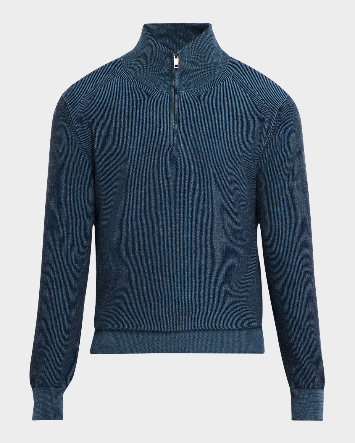 Brioni Men 's Cashmere Quarter-Zip Sweater | Thumbnail 6 Brioni Men 's Cashmere Quarter-Zip Sweater | Thumbnail 6