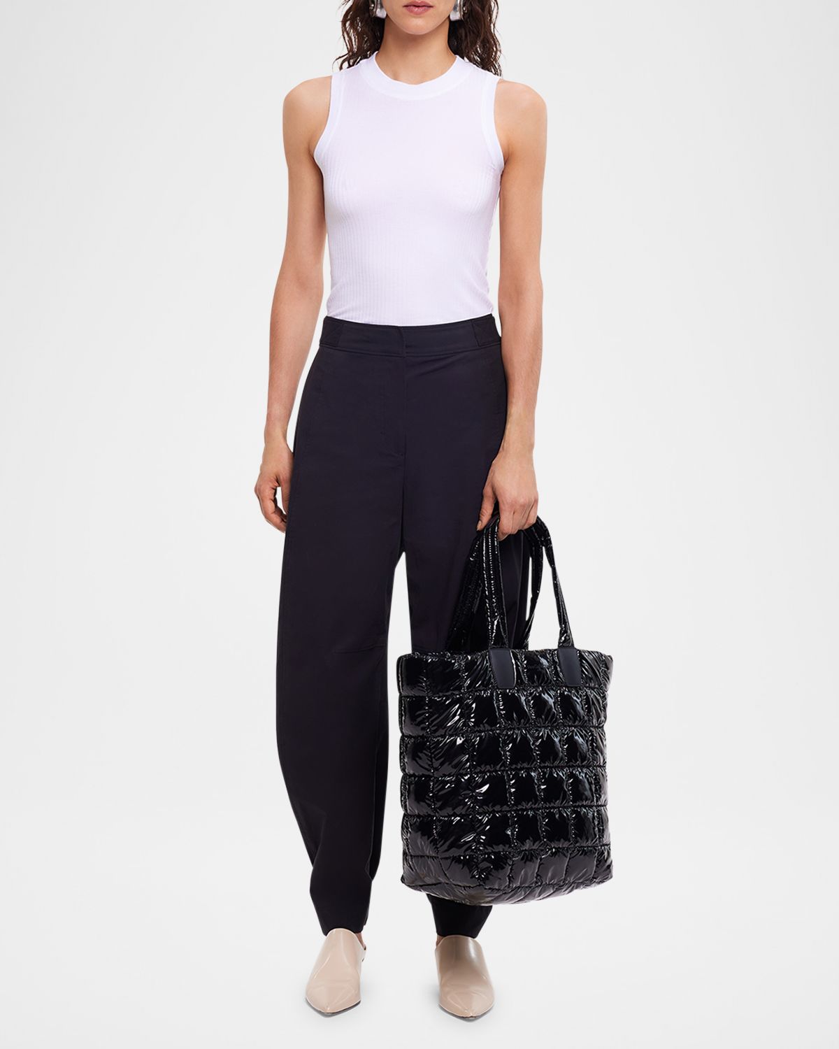 VeeCollective Porter Quilted Vinyl Tote Bag