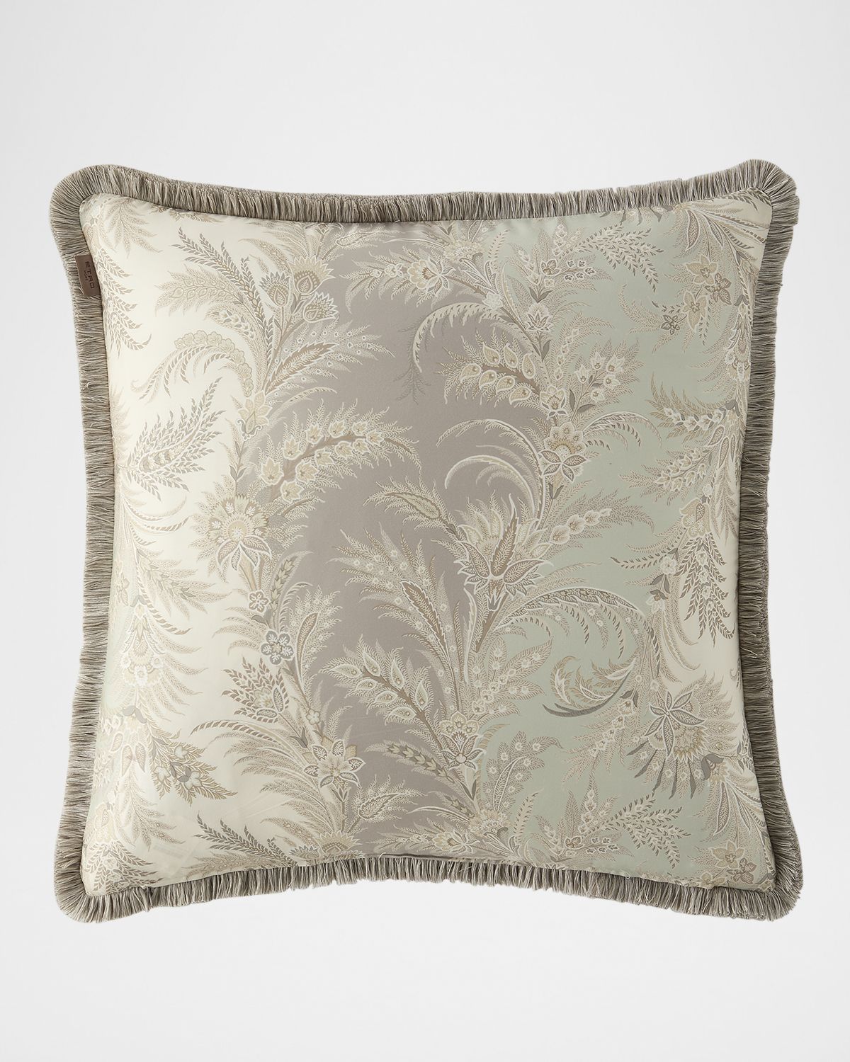 Etro Caladium Pillow with Fringe, 24" Square