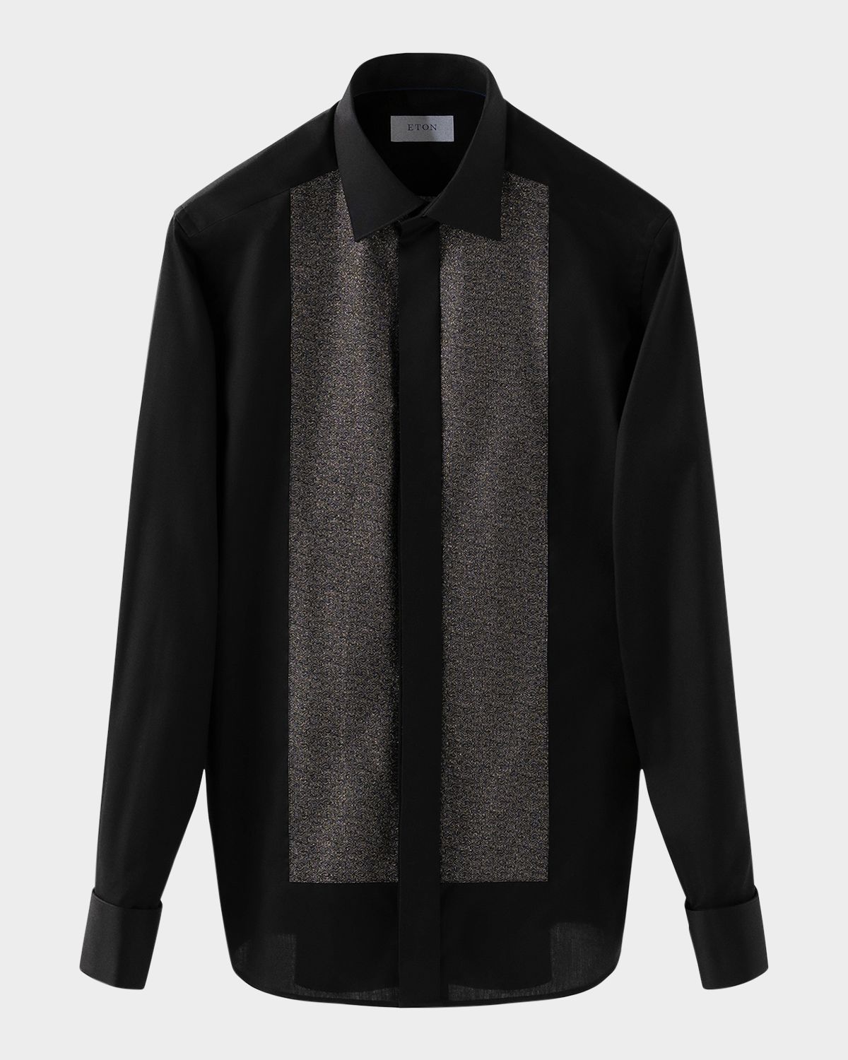 Eton Men 's Evening Jacquard Bib Slim-Fit Dress Shirt