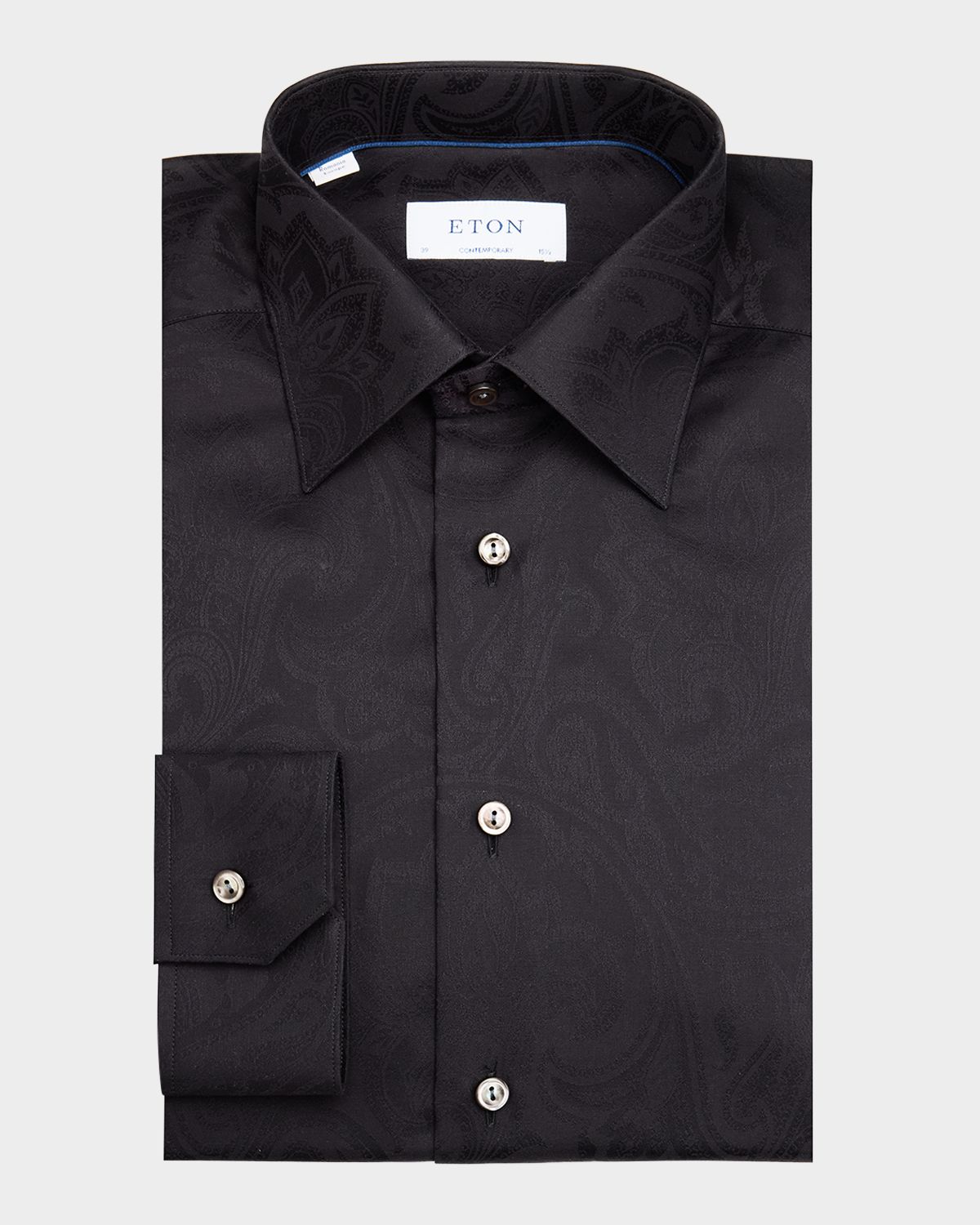 Eton Men 's Evening Floral Jacquard Contemporary-Fit Dress Shirt