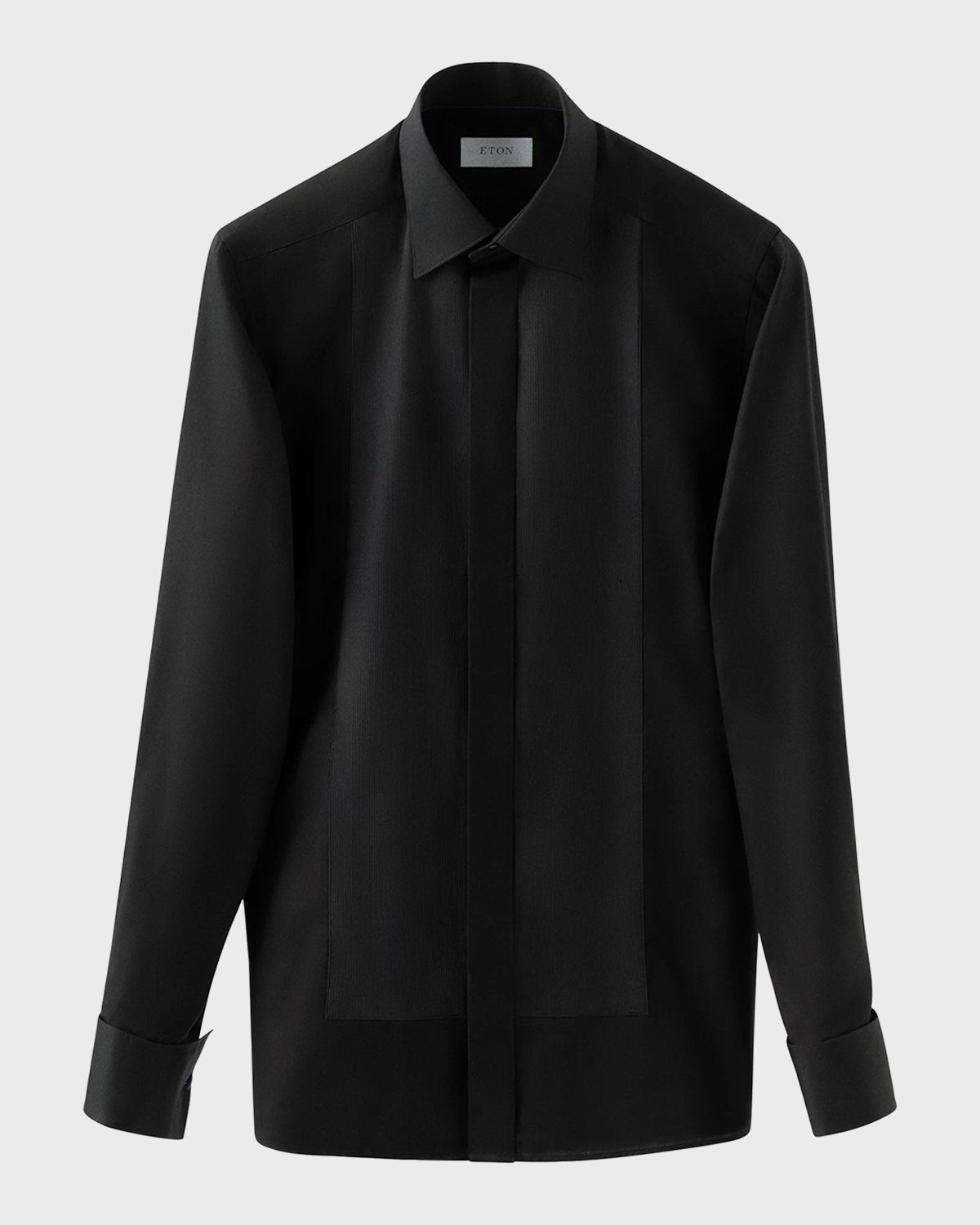 Eton Men 's Fine Stripe Bib-Front Contemporary Fit Evening Shirt