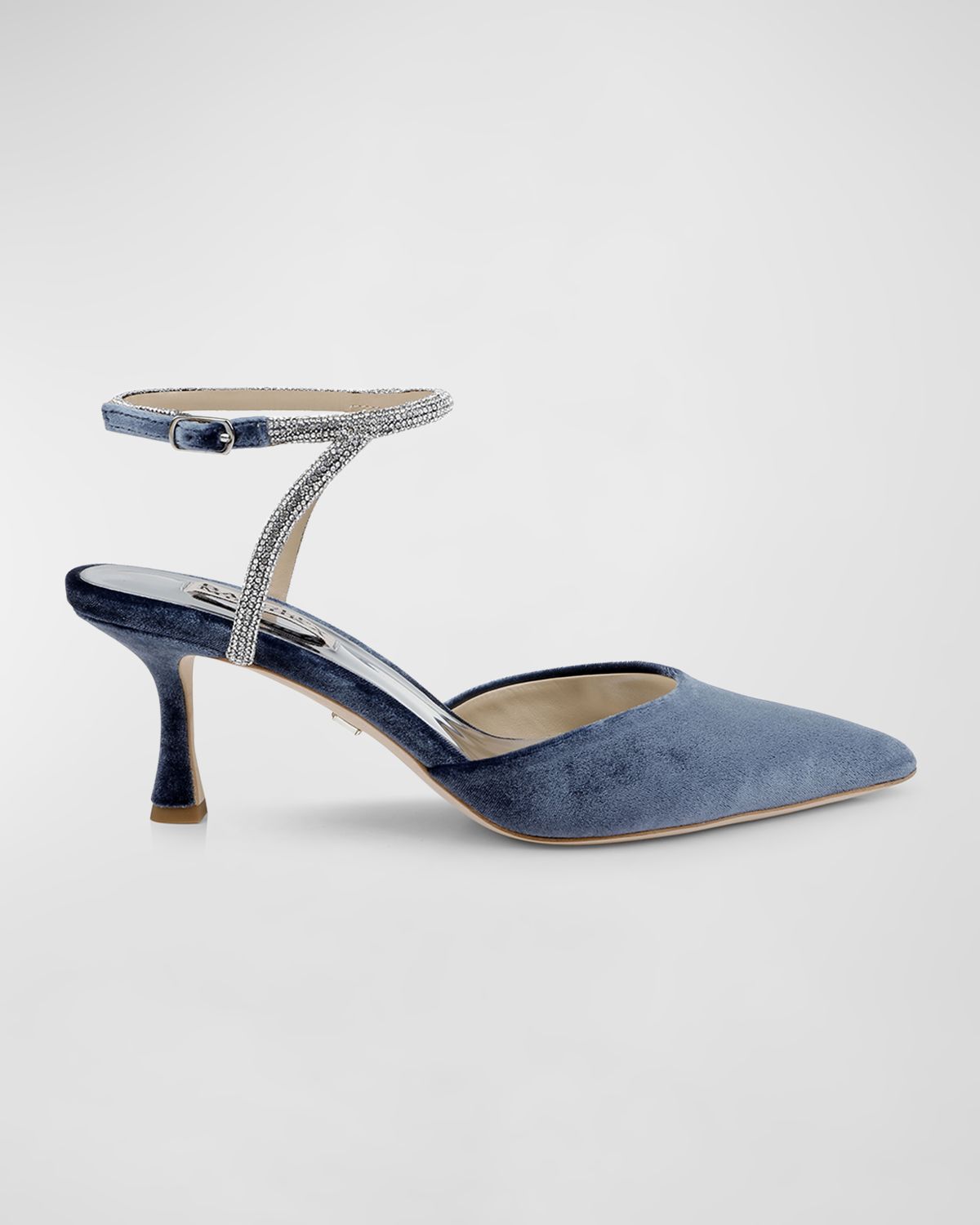 Badgley Mischka Autumn Silk Strass Ankle-Strap Pumps | Image 1 Badgley Mischka Autumn Silk Strass Ankle-Strap Pumps | Image 1