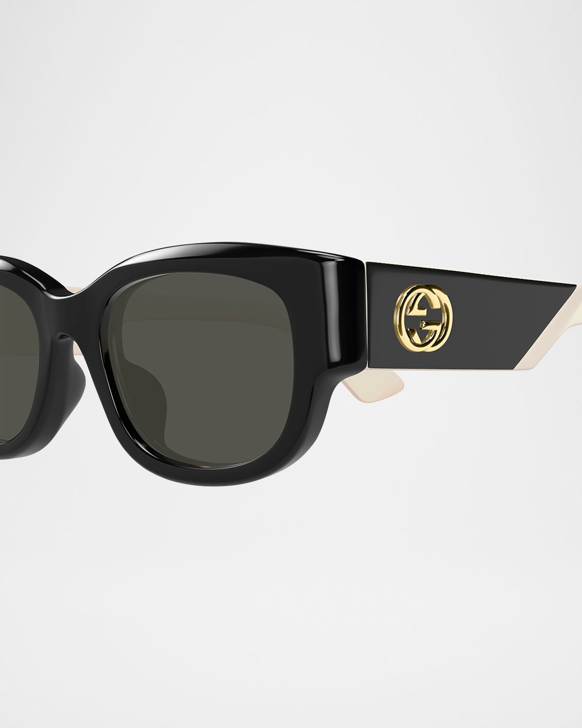 Gucci Logo Cat-Eye Acetate Sunglasses