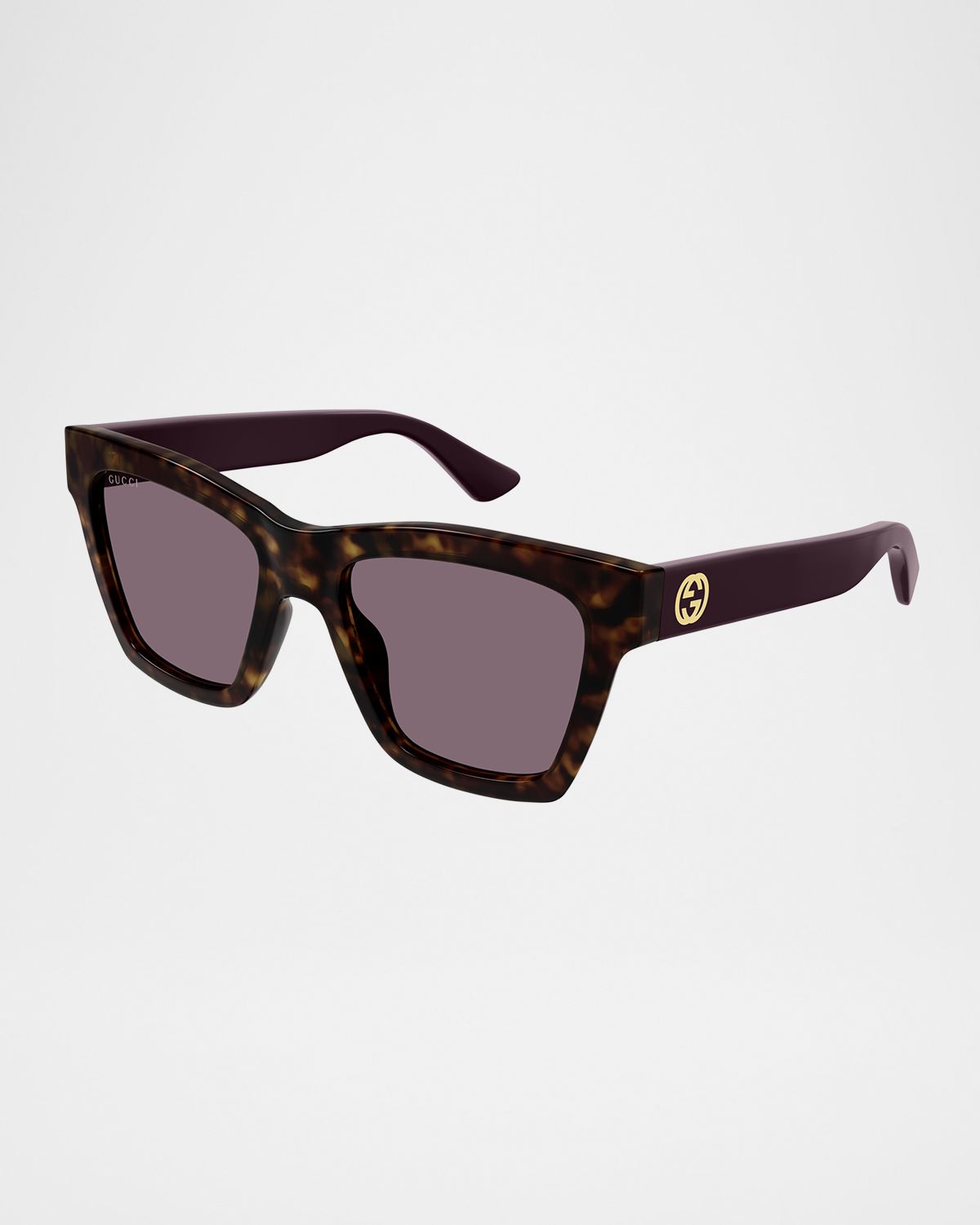 Gucci Cat-Eye Gradient Plastic Sunglasses